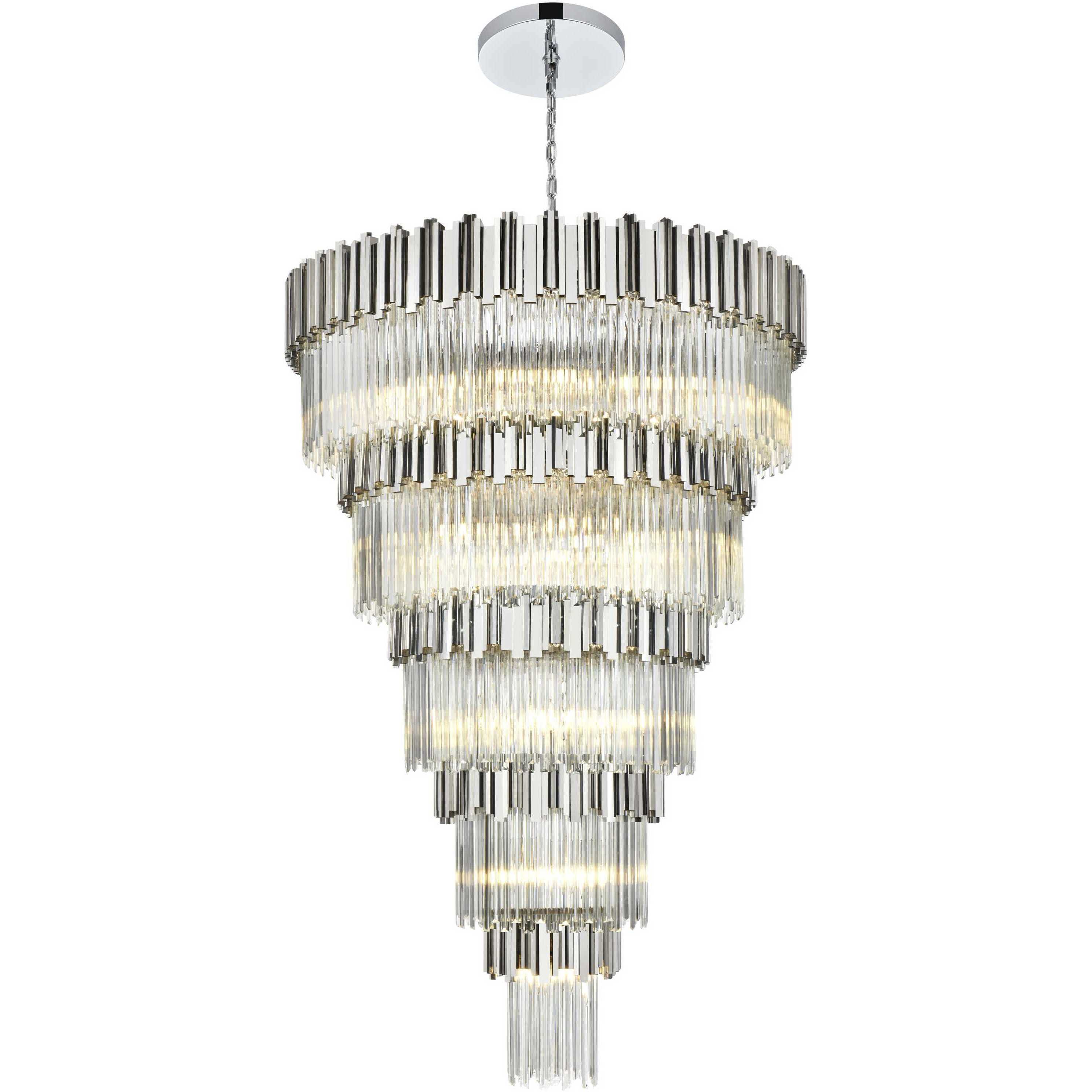 Willow 39 Light 48 inch Chrome Chandelier Ceiling Light