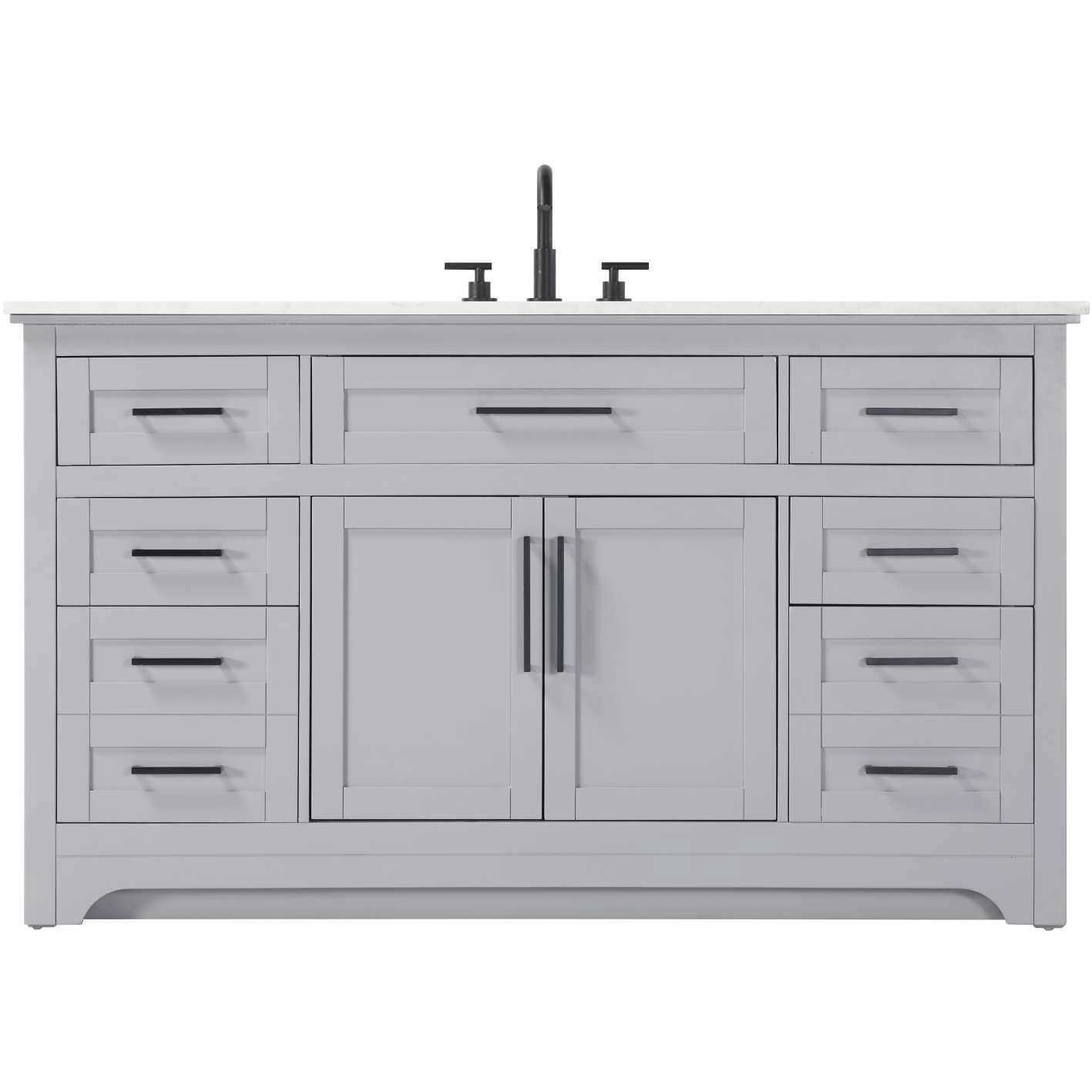 Remington 60 X 35 inch Grey Bathroom Vanity Cabinet