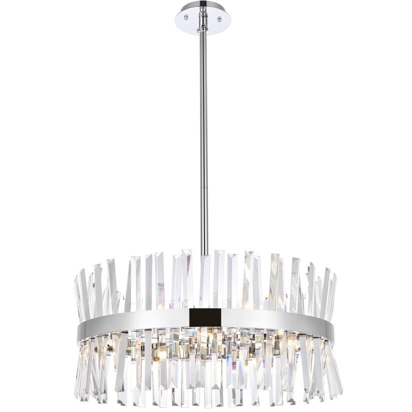 大流行中！ Elegant Chrome inch 25 Light 14 Serephina 6200D25C Lighting スピーカー・ウーファー
