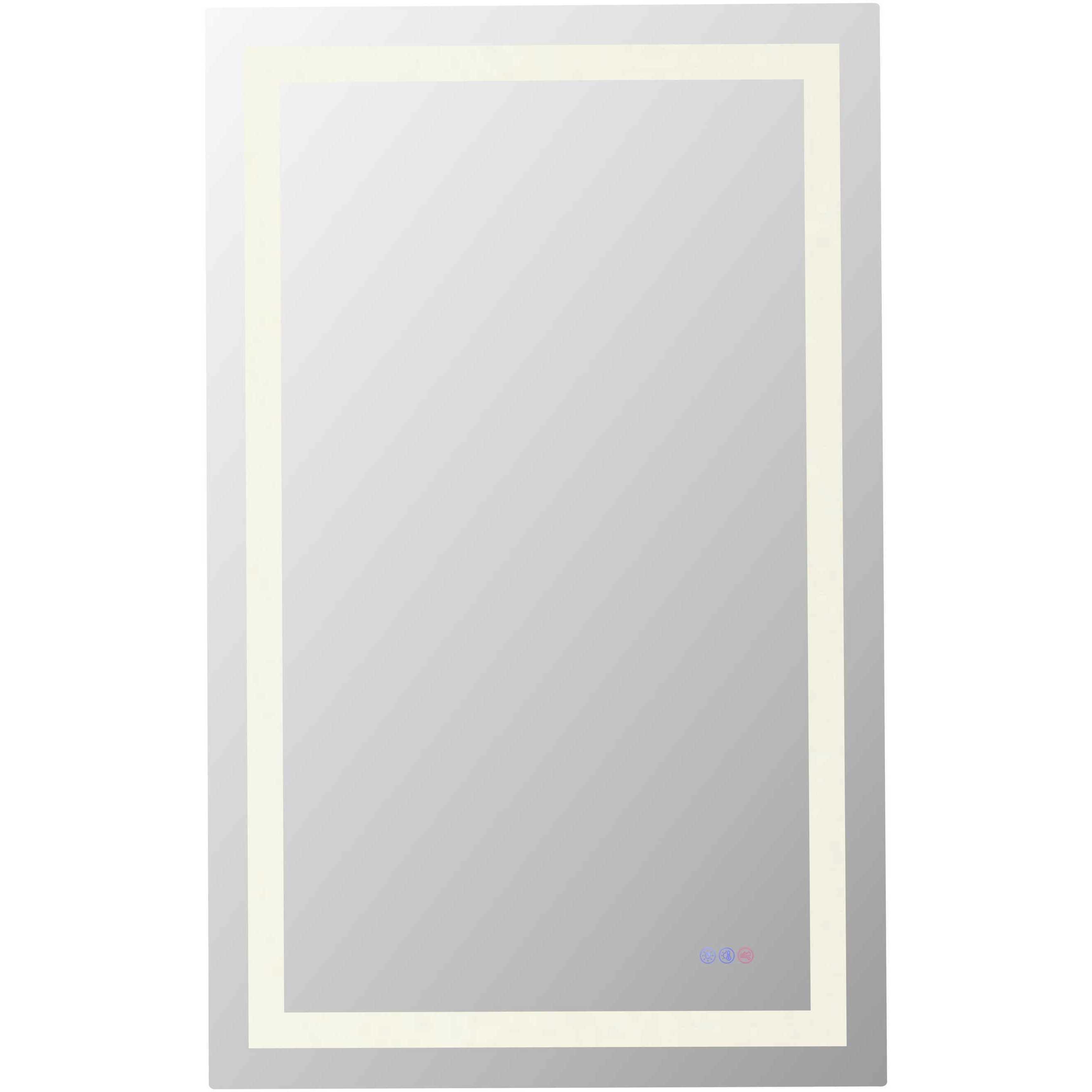 Riven 48 X 30 inch White LED Mirror