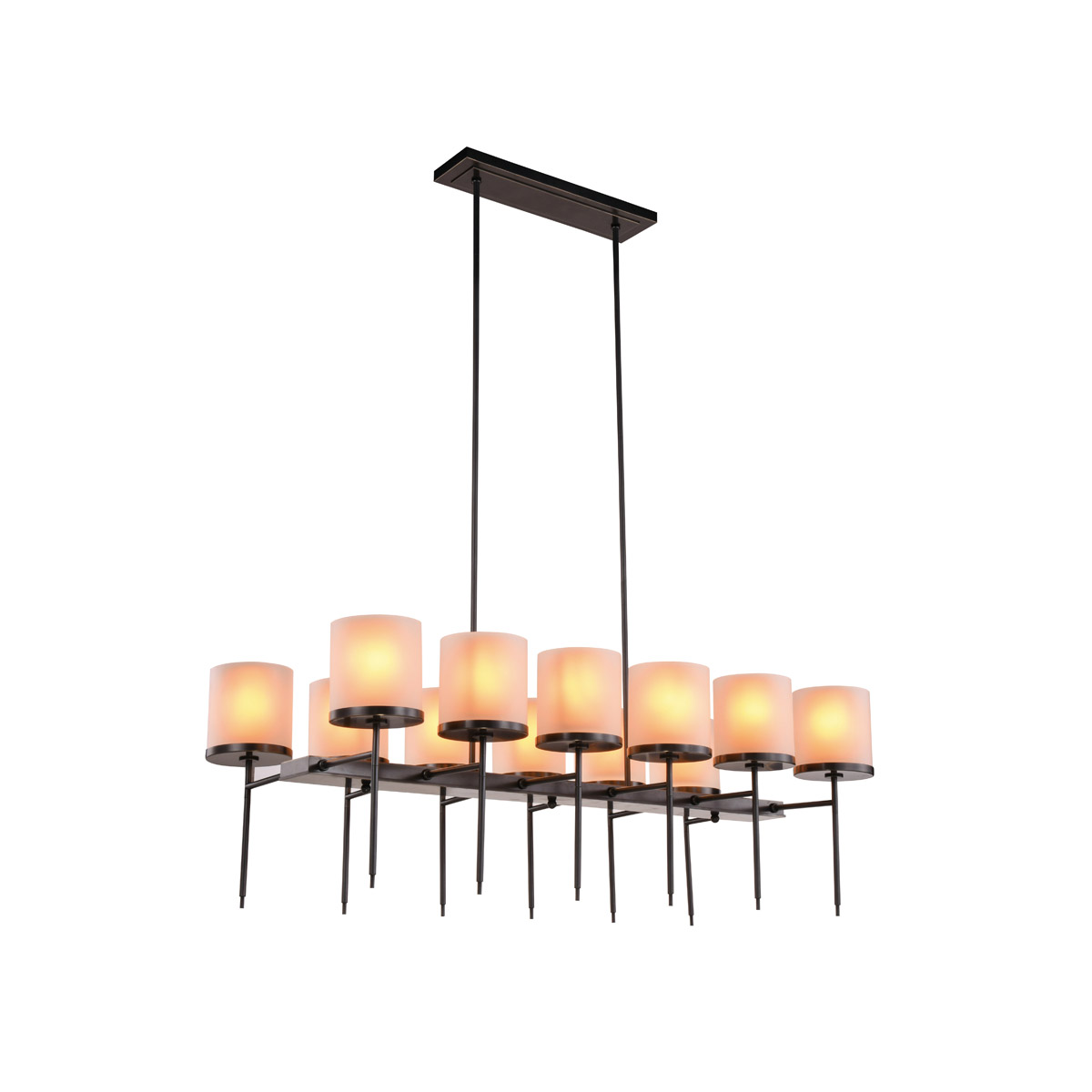 Bradford 12 Light 47 inch Bronze Pendant Ceiling Light, Urban Classic