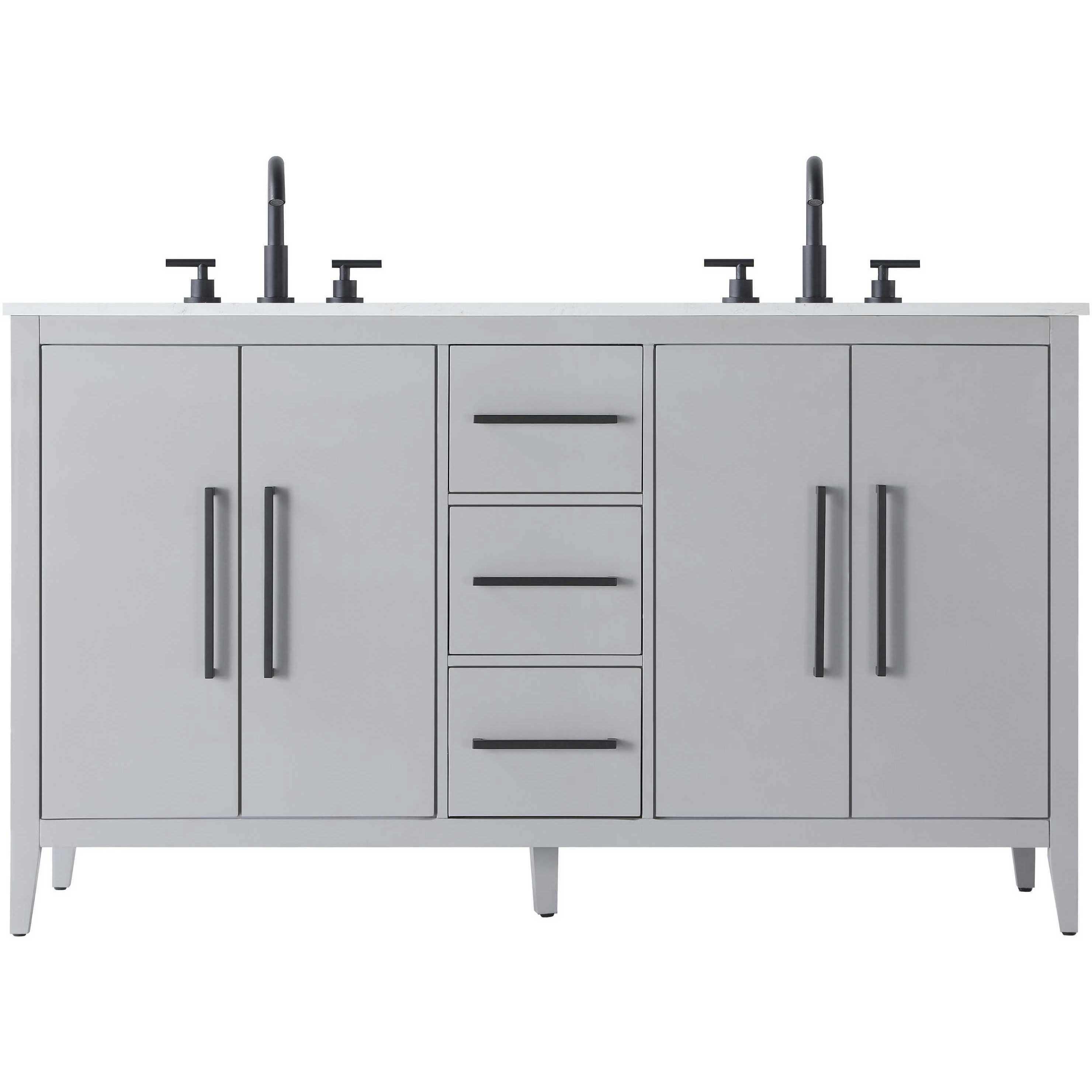 Millie 60 X 35 inch Grey Bathroom Vanity Cabinet