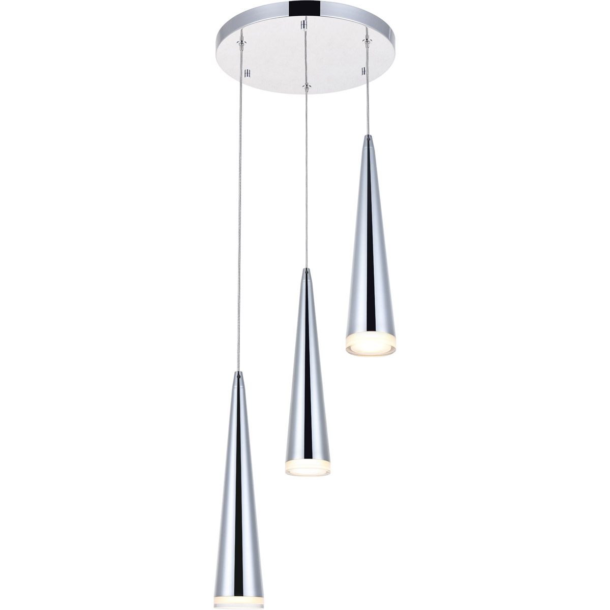 Fantasia LED 11.8 inch Chrome Pendant Ceiling Light