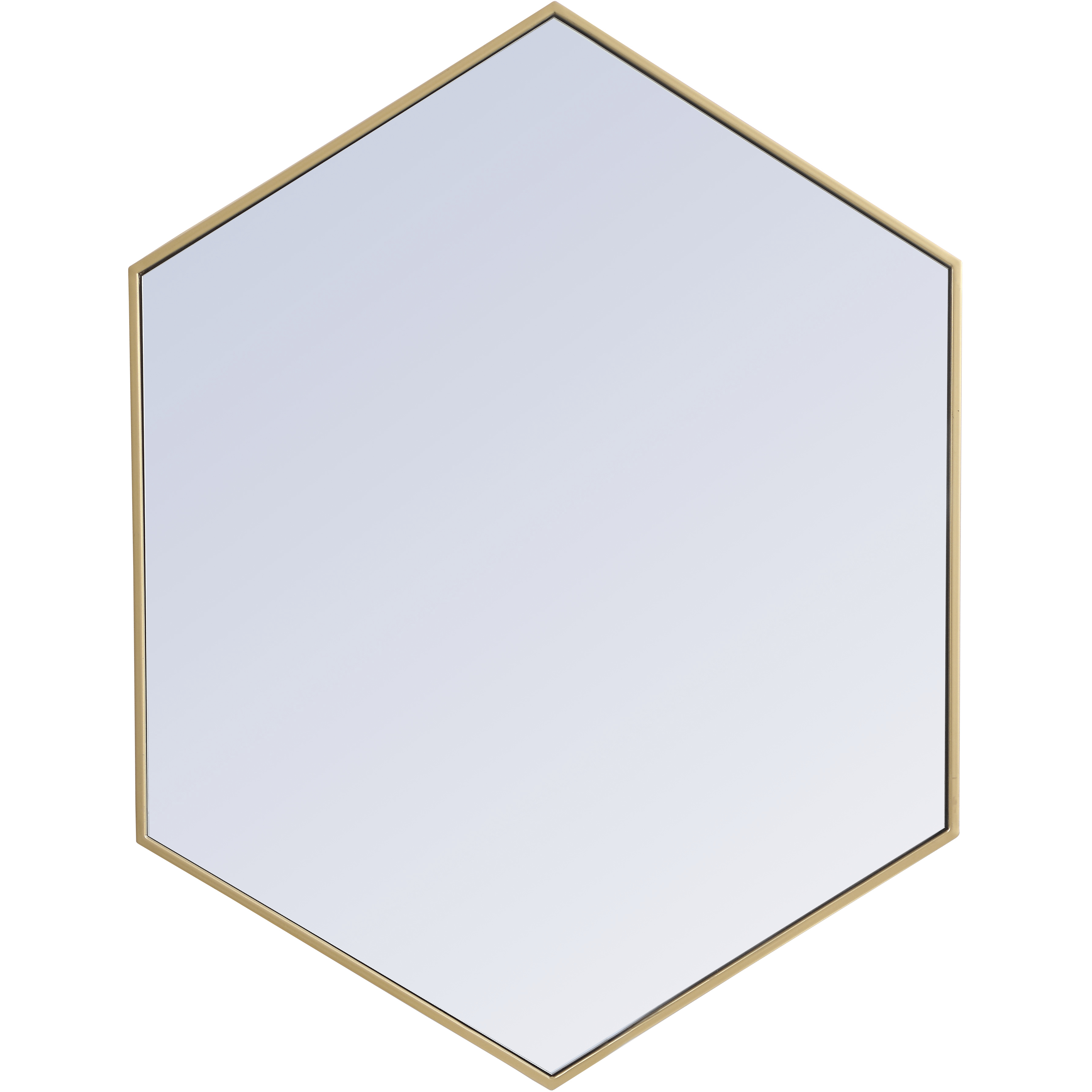 Eternity 40 X 30 inch Brass Wall Mirror
