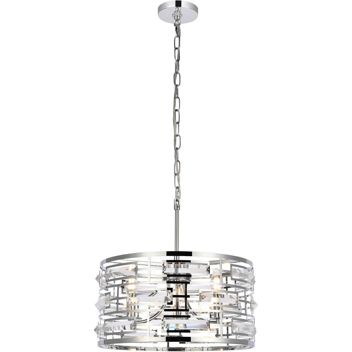 Kennedy 3 Light 16.5 inch Chrome Pendant Ceiling Light