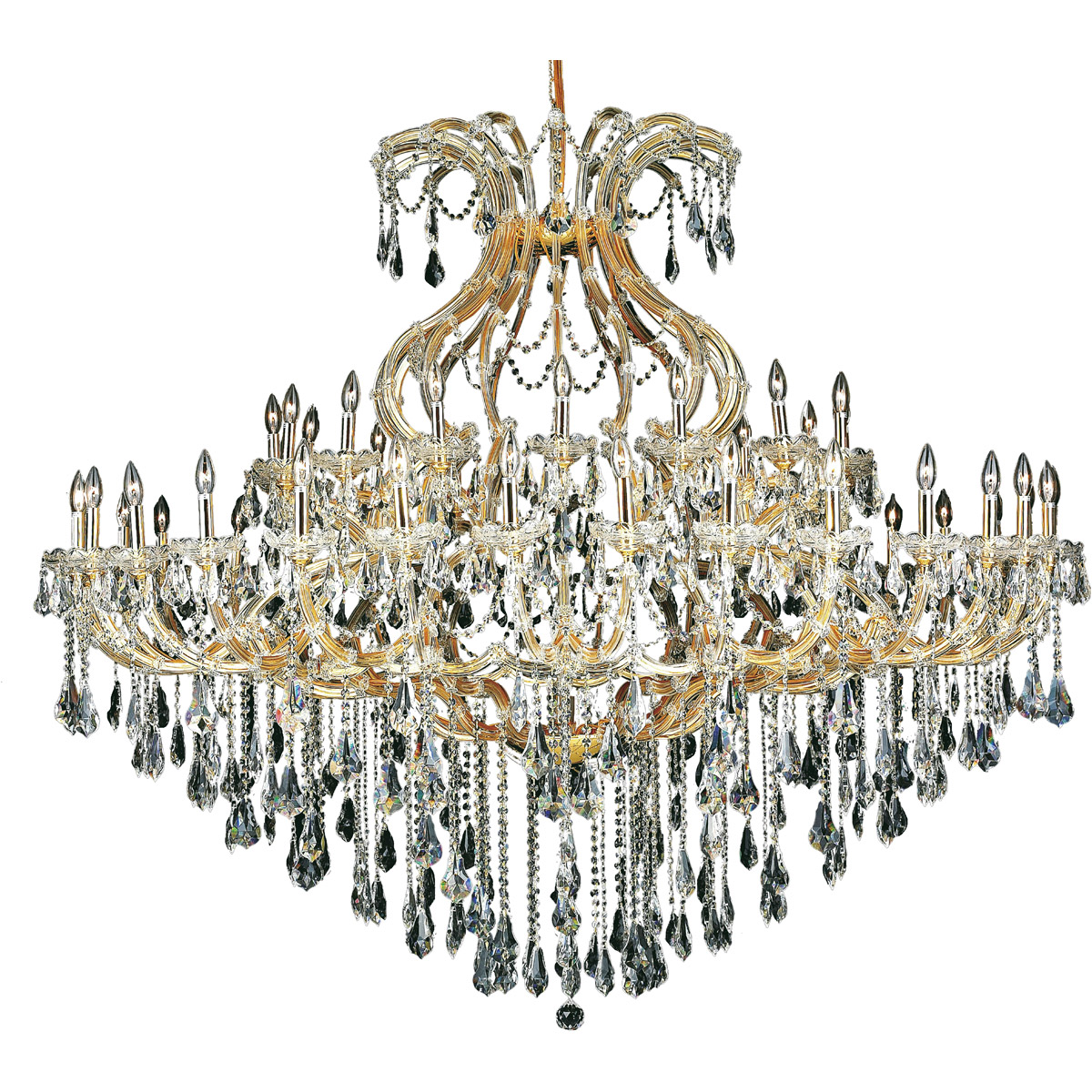 Maria Theresa 49 Light 72 inch Gold Foyer Ceiling Light in Clear