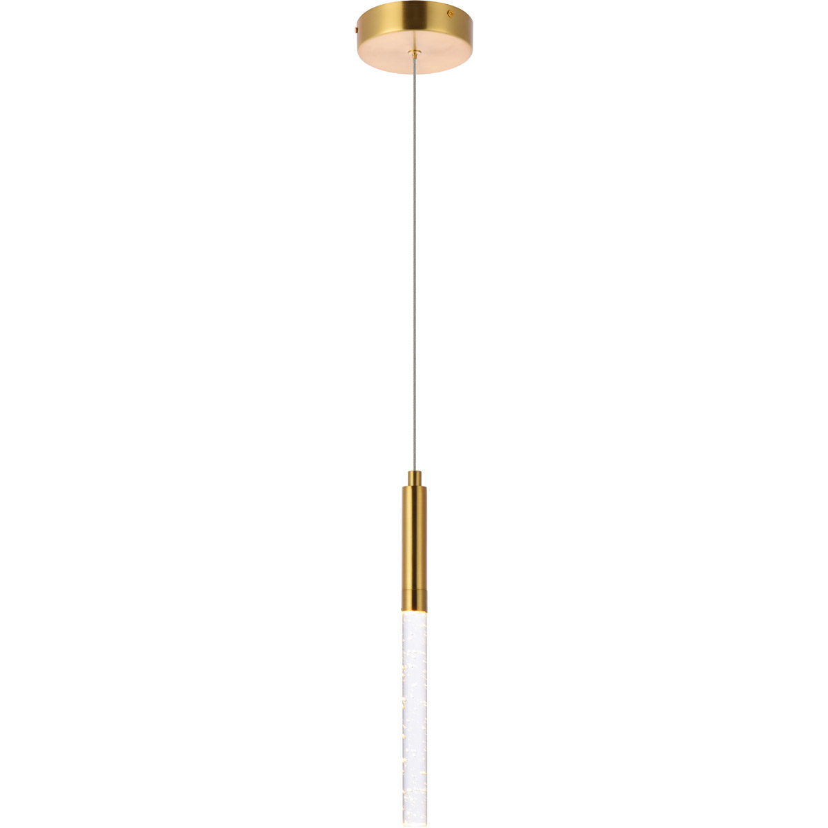 Ruelle 1 Light 5 inch Gold Pendant Ceiling Light