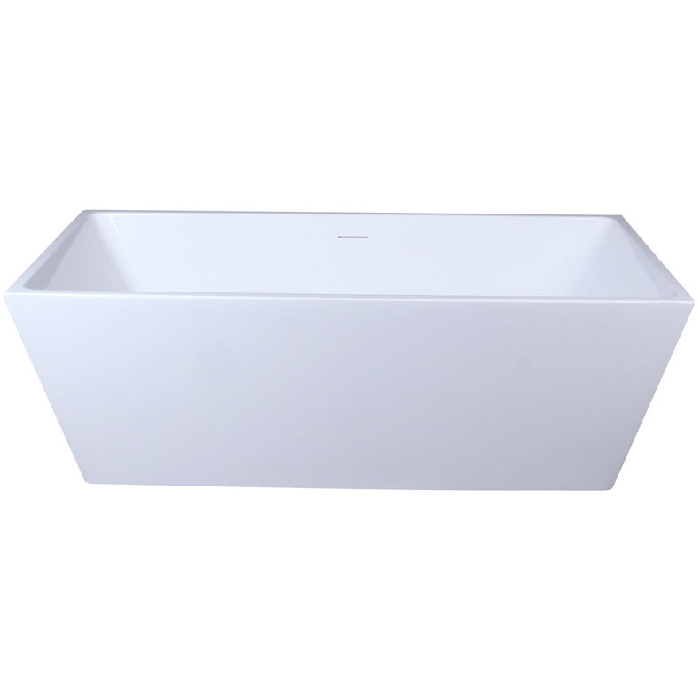 Turner Glossy White Bathtub in 67 in.