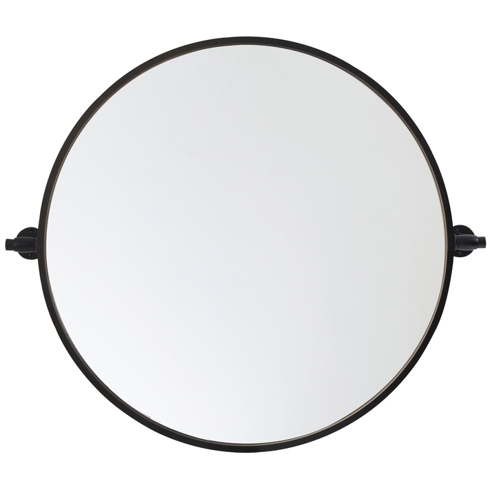 Everly 24 X 24 inch Black Mirror