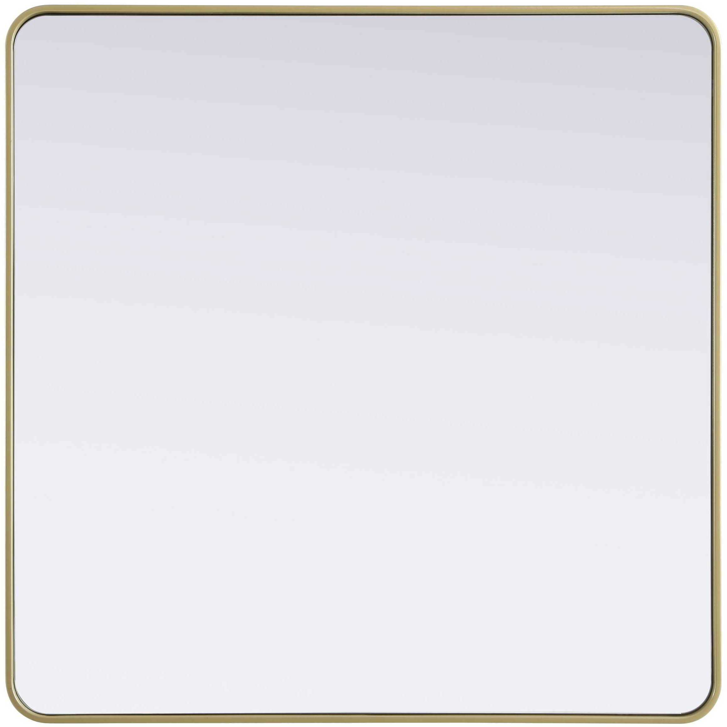 Remy 42 X 42 inch Brass Mirror