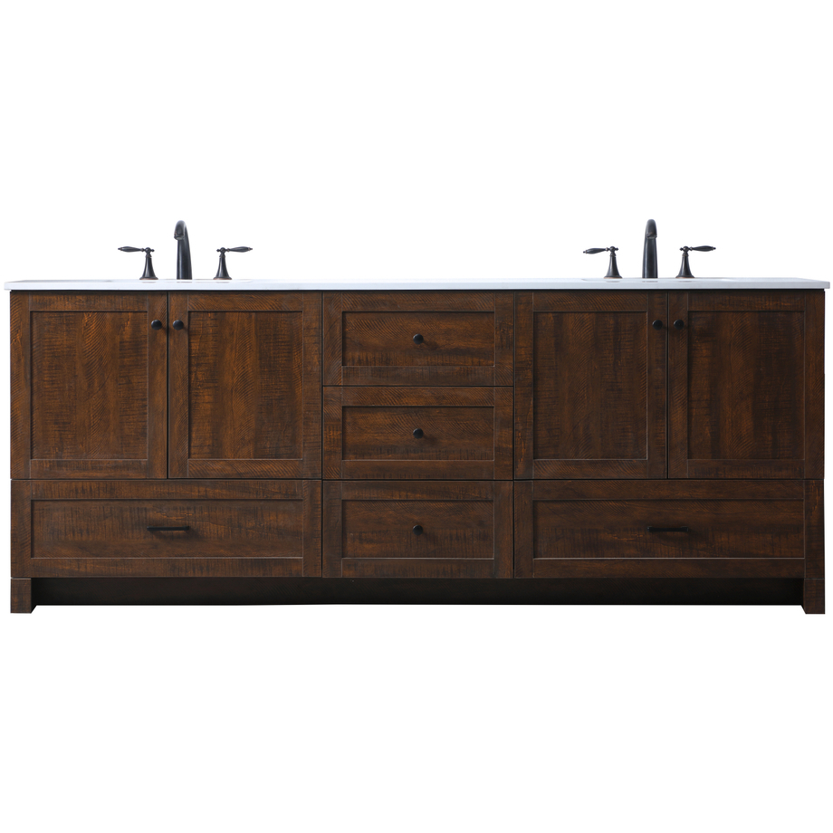 Elegant Lighting VF2884DEX Soma 84 X 19 X 34 inch Expresso Vanity