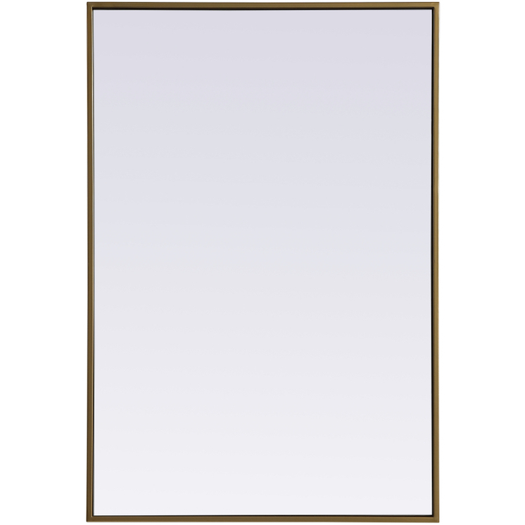 Eternity 36 X 24 inch Brass Mirror in 24 x 36