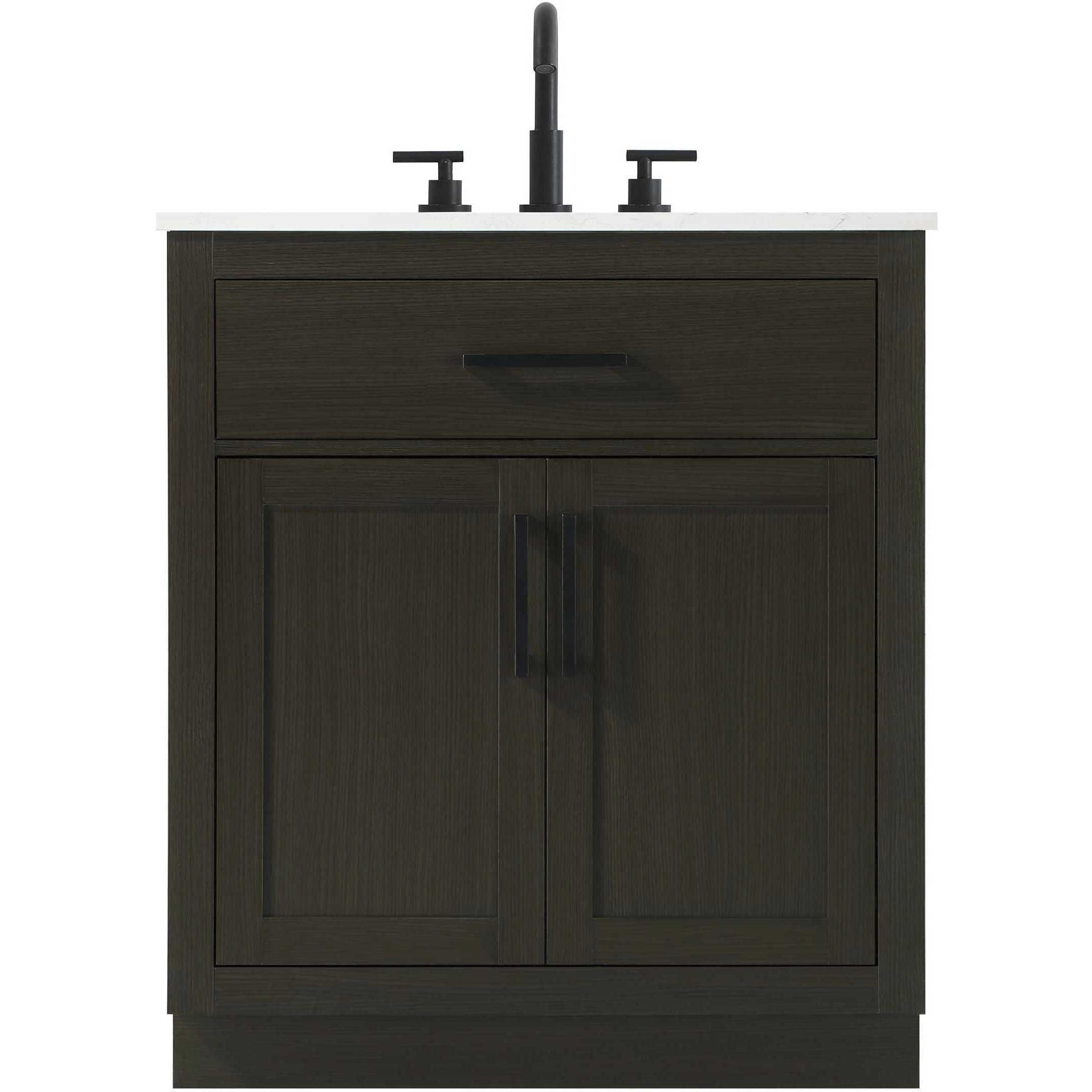Alden 30 X 35 inch Mocha Brown Bathroom Vanity Cabinet