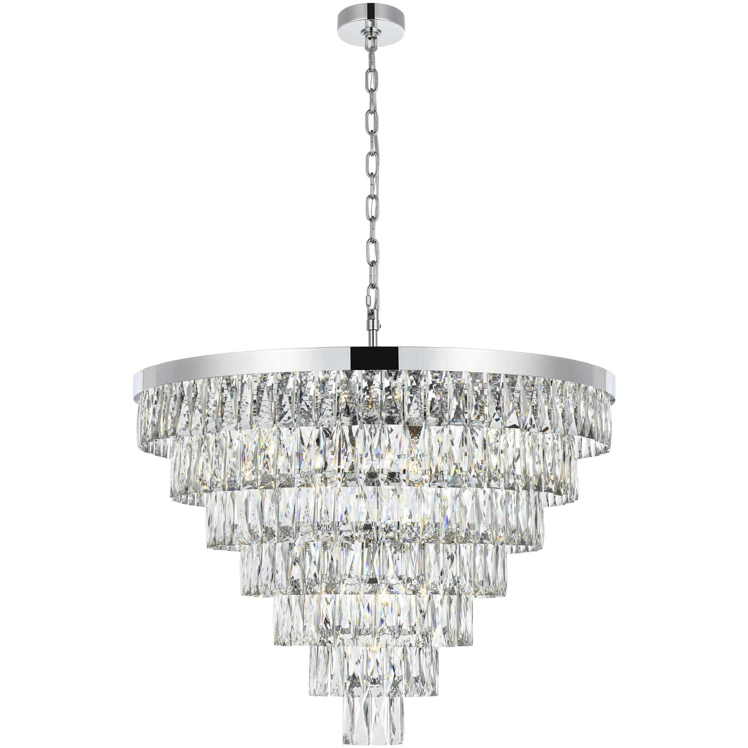 Josephine 25 Light 32 inch Chrome Chandelier Ceiling Light