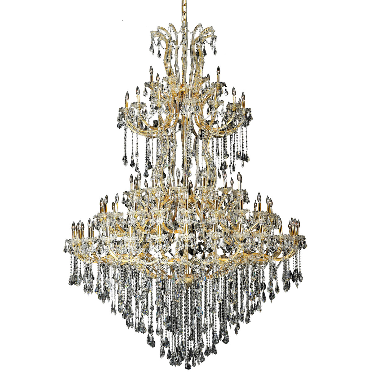 Maria Theresa 85 Light 72 inch Gold Foyer Ceiling Light in Clear