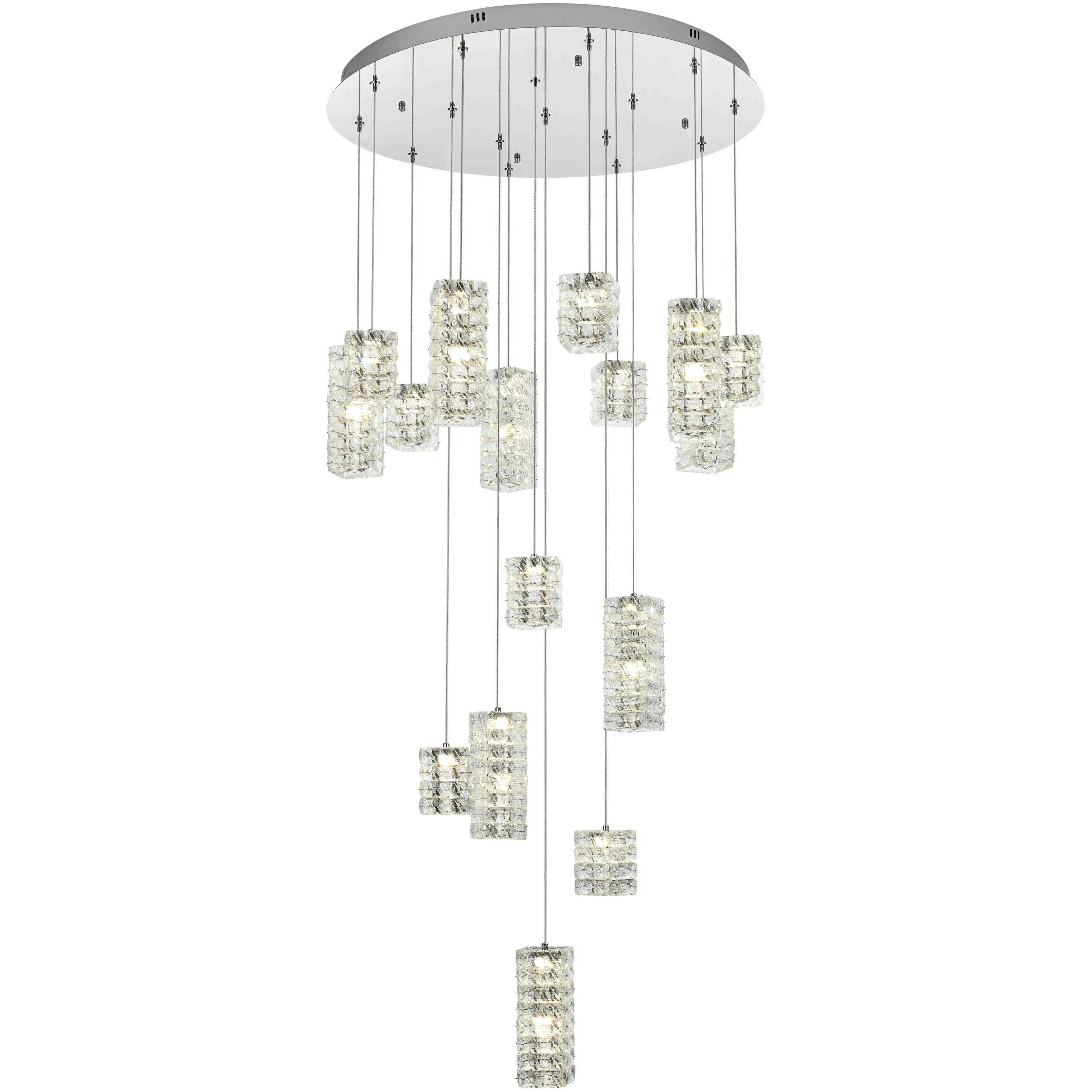 Aston 16 Light 32 inch Chrome Pendant Ceiling Light