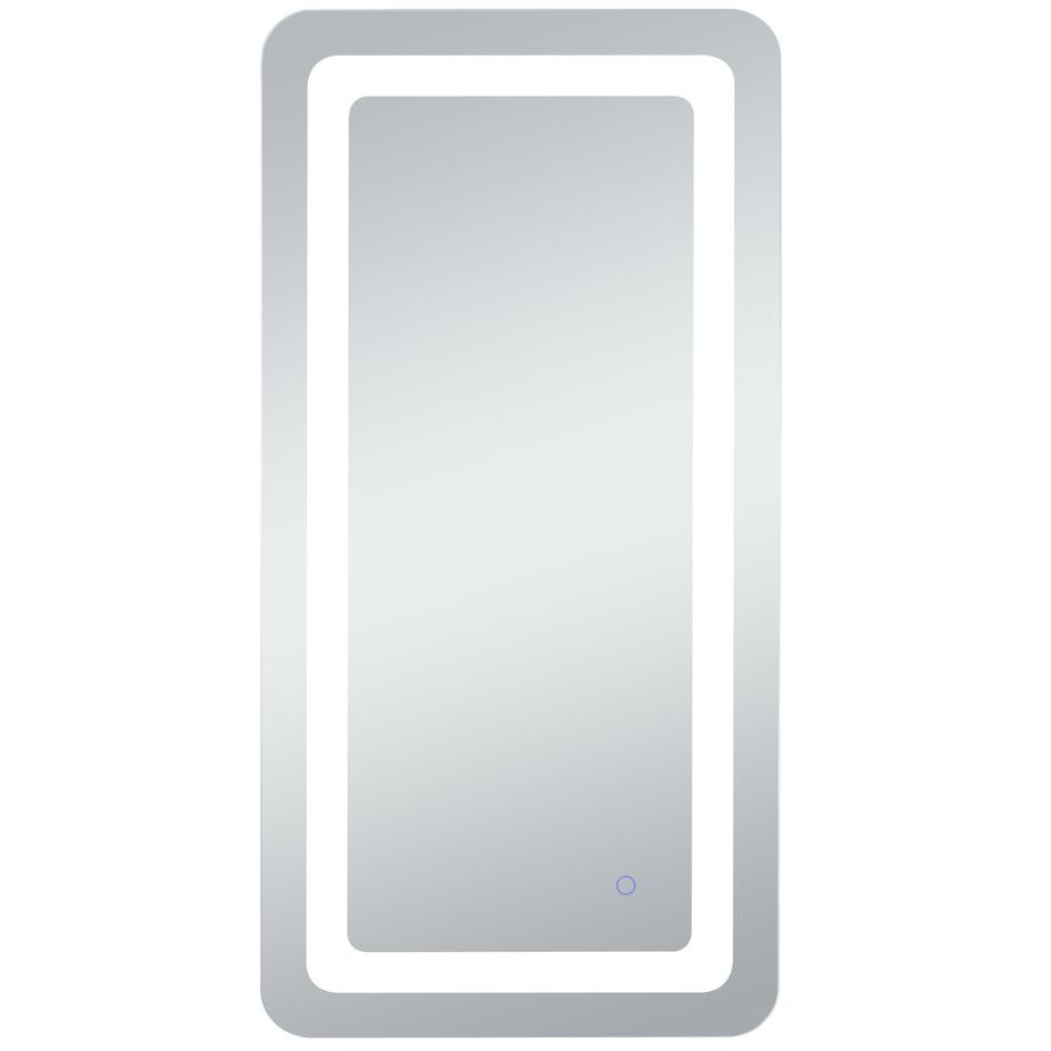 Genesis 40 X 27 inch Glossy White LED Mirror