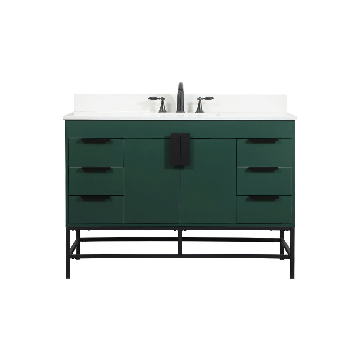 Eugene 48 X 22 X 33.5 inch Green Vanity Sink Set in Included