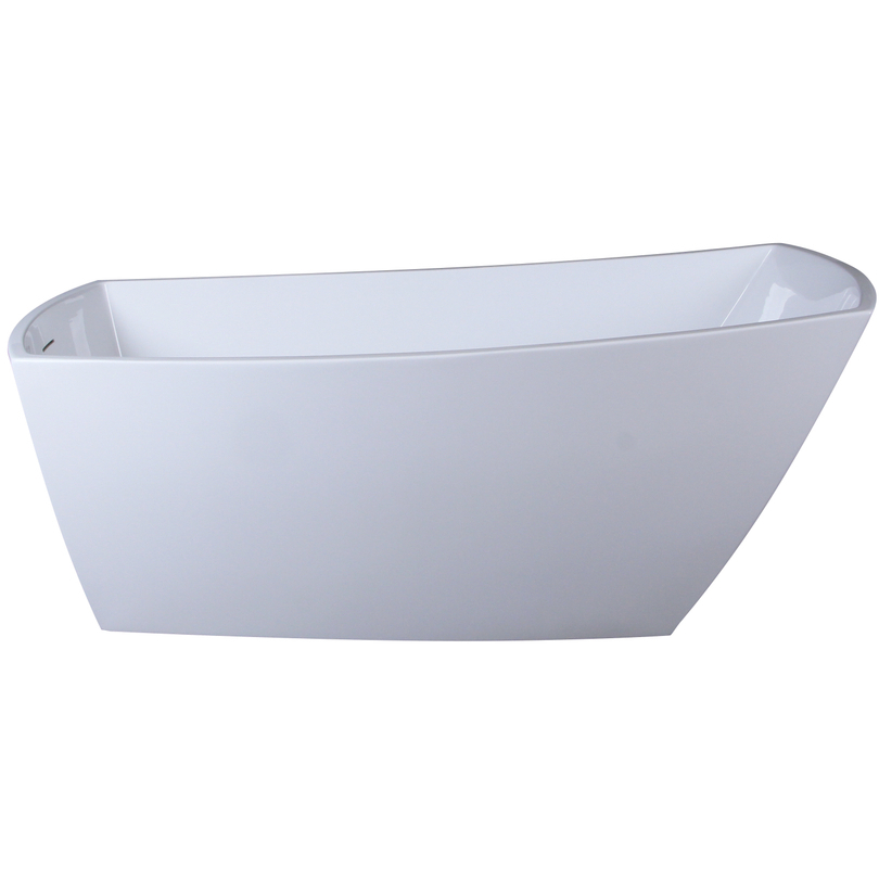 Brock Glossy White Bathtub in 67 in.
