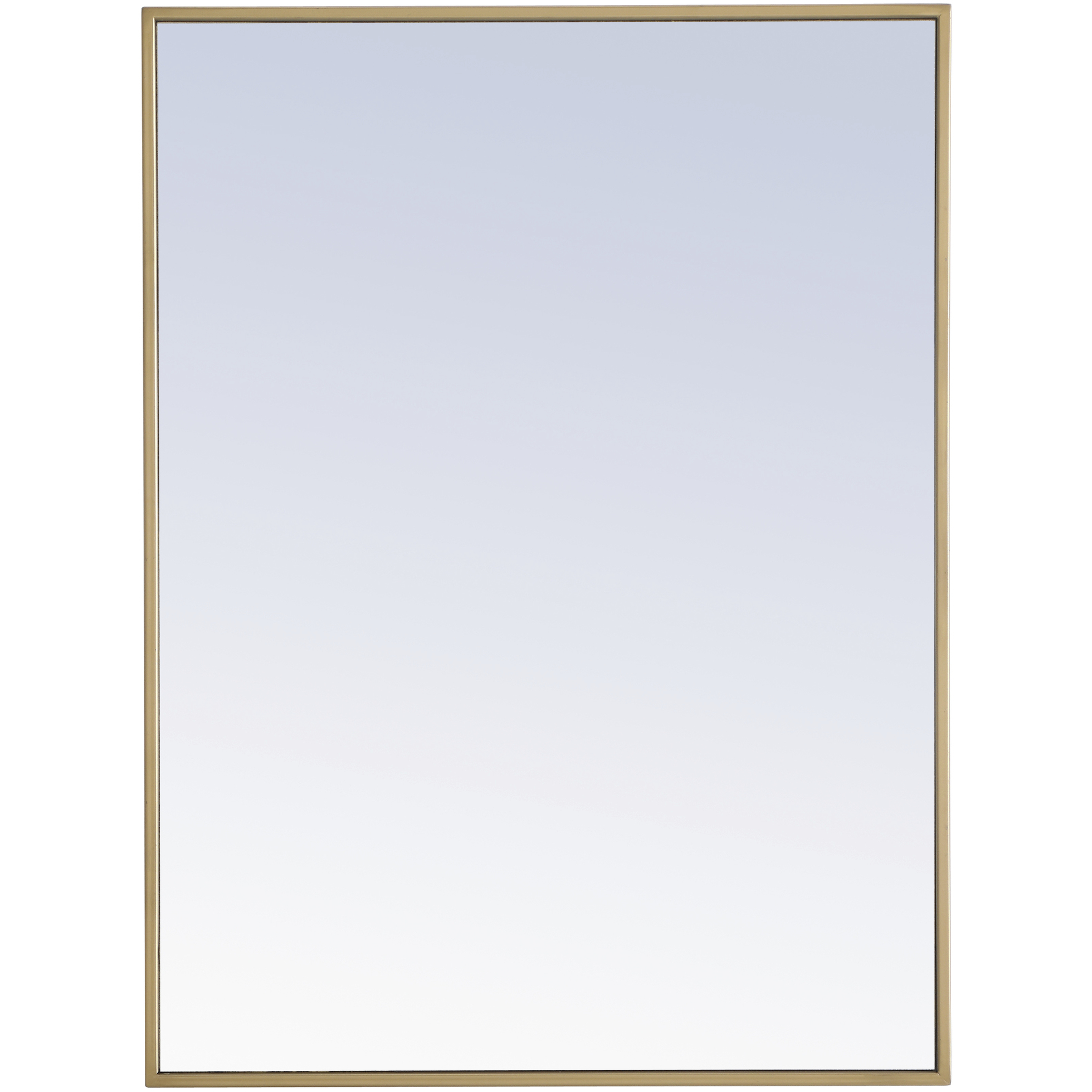 Monet 32 X 24 inch Brass Wall Mirror