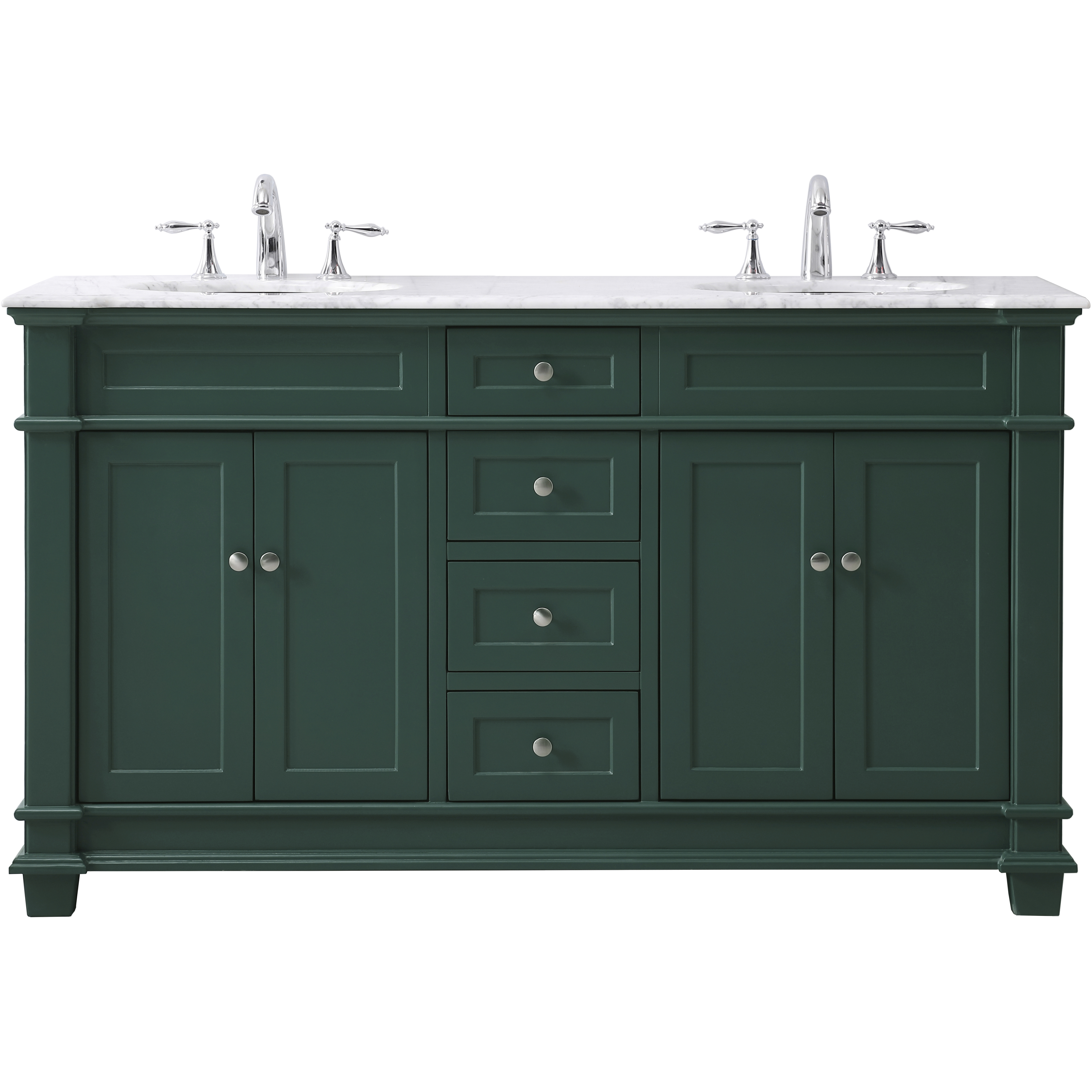Wesley 60 X 21.5 X 35 inch Black Vanity Sink Set