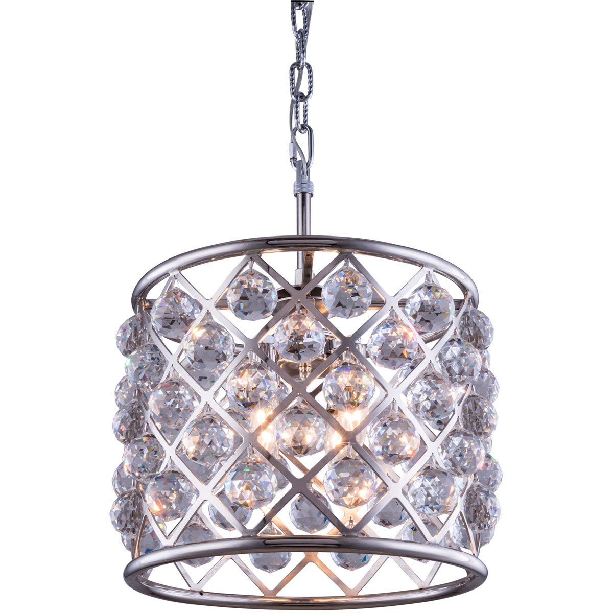 Madison 4 Light 14 inch Polished Nickel Pendant Ceiling Light in Clear, Urban Classic