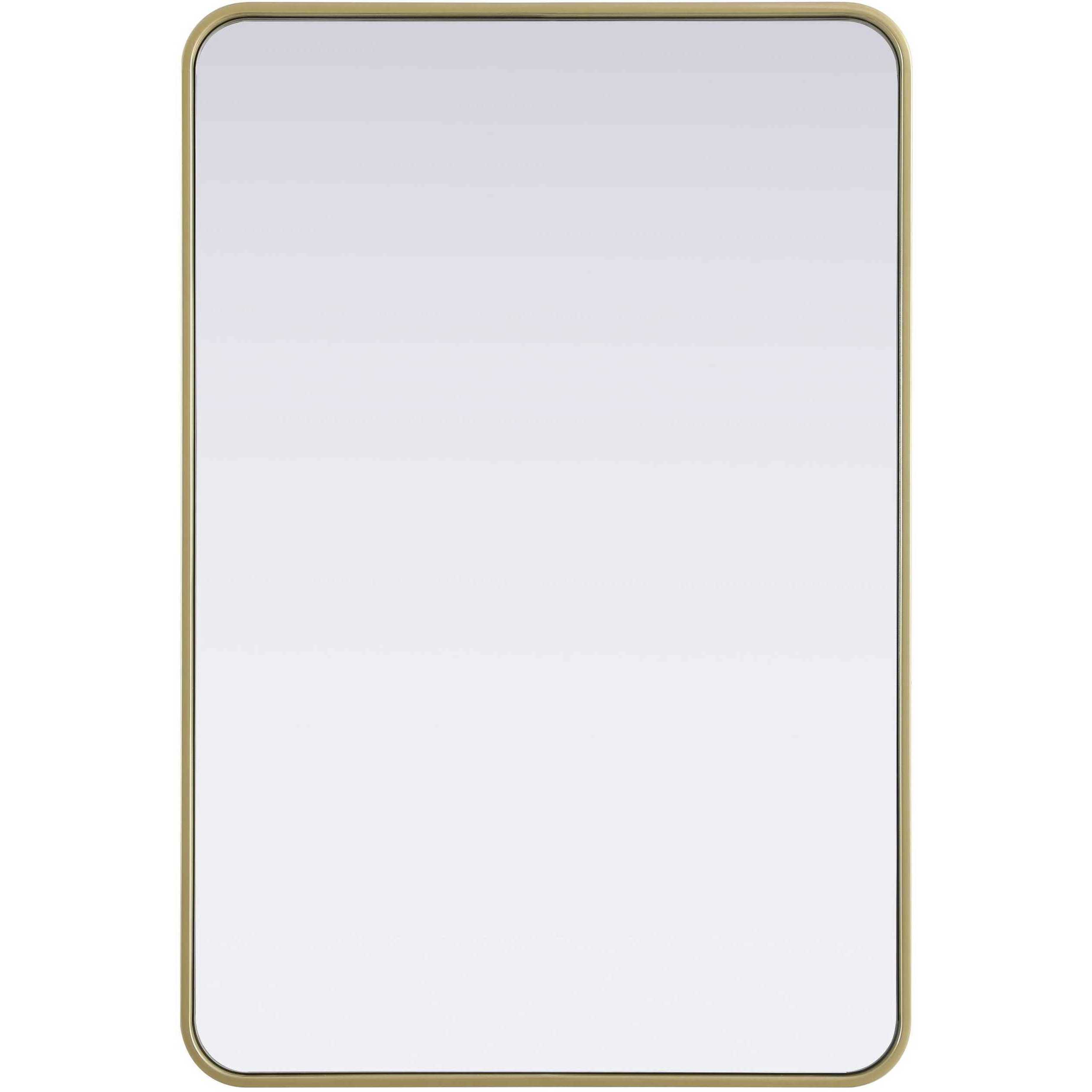 Remy 40 X 27 inch Brass Mirror