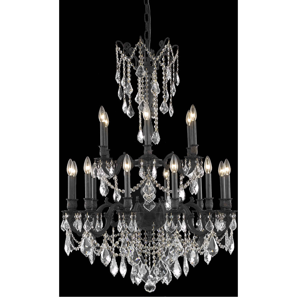 Rosalia 18 Light 32 inch Dark Bronze Dining Chandelier Ceiling Light