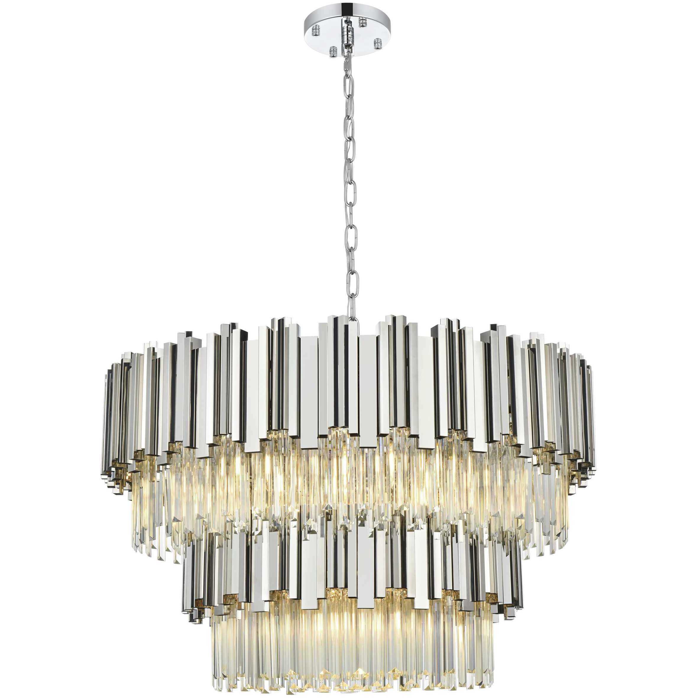 Willow 12 Light 32 inch Chrome Chandelier Ceiling Light