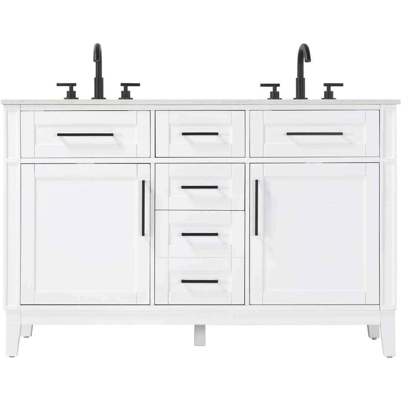 Virginia 54 X 35 inch White Bathroom Vanity Cabinet