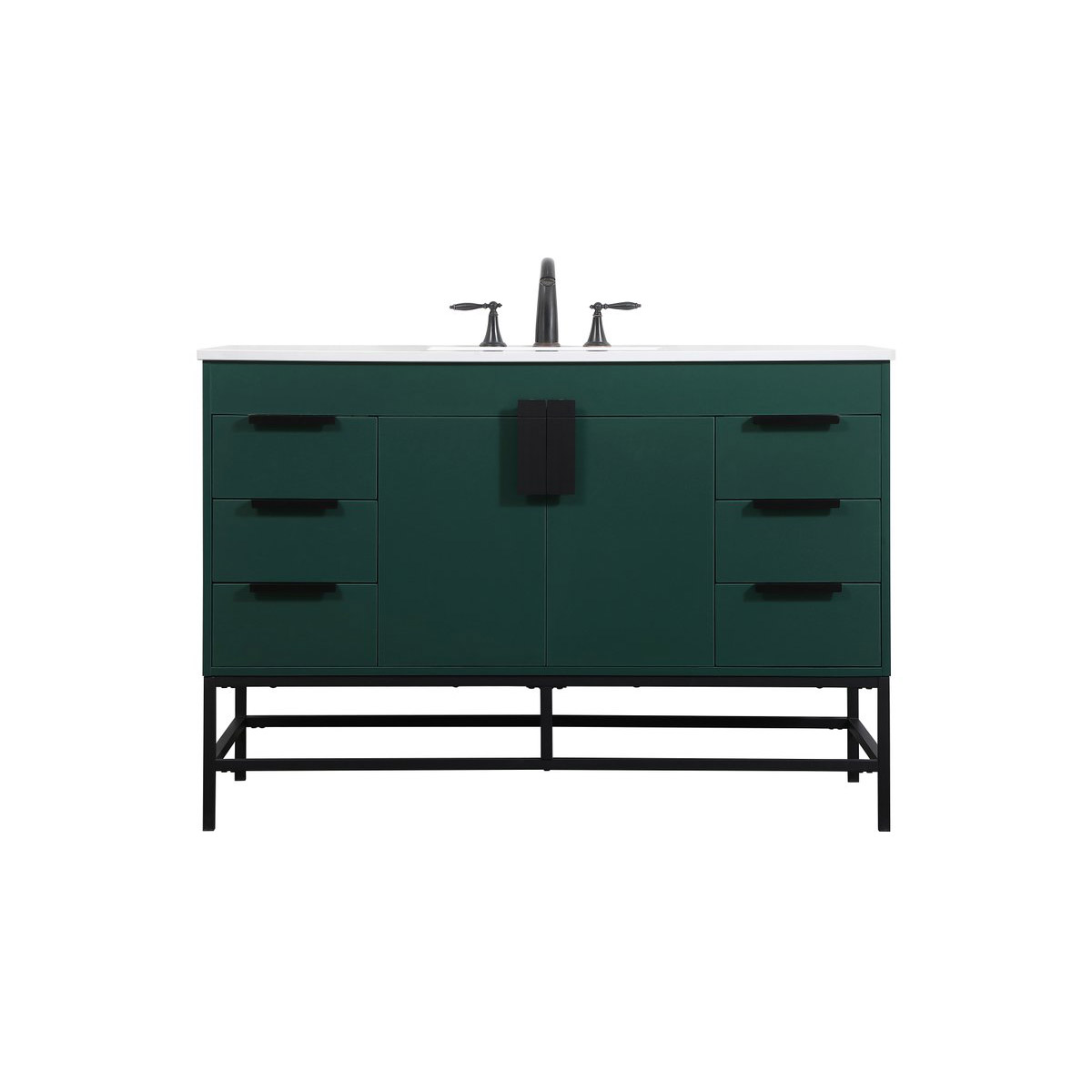Eugene 48 X 22 X 33.5 inch Green Vanity Sink Set in Not Included