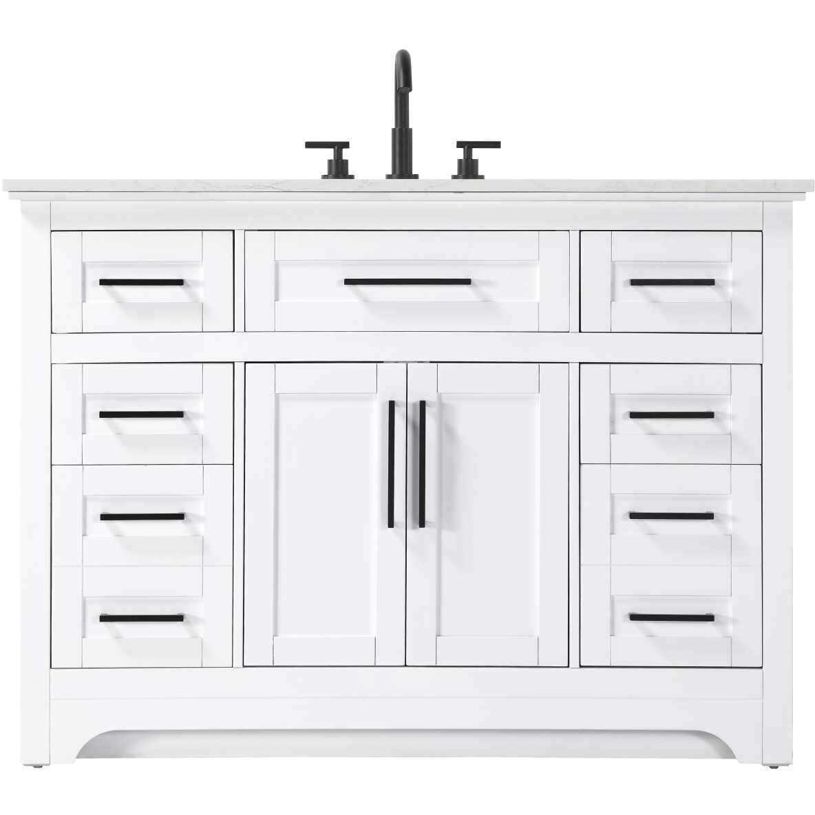 Remington 48 X 35 inch White Bathroom Vanity Cabinet