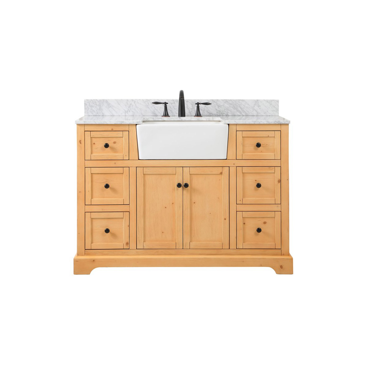 Franklin 48 X 22 X 34.75 inch Natural Wood Bathroom Vanity Cabinet