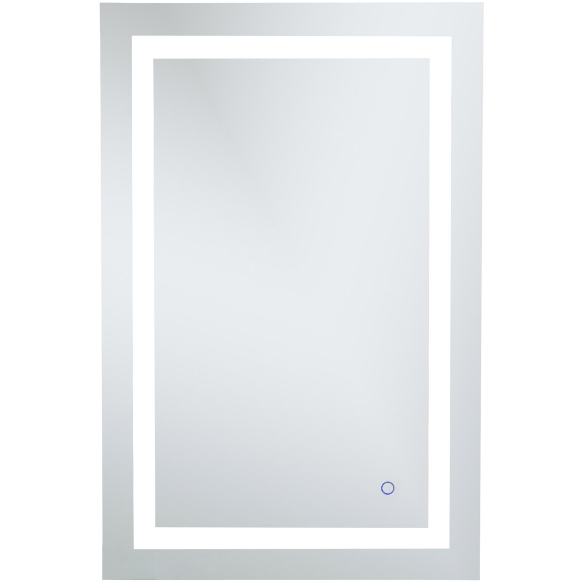 Helios 36 X 24 inch Silver Lighted Wall Mirror