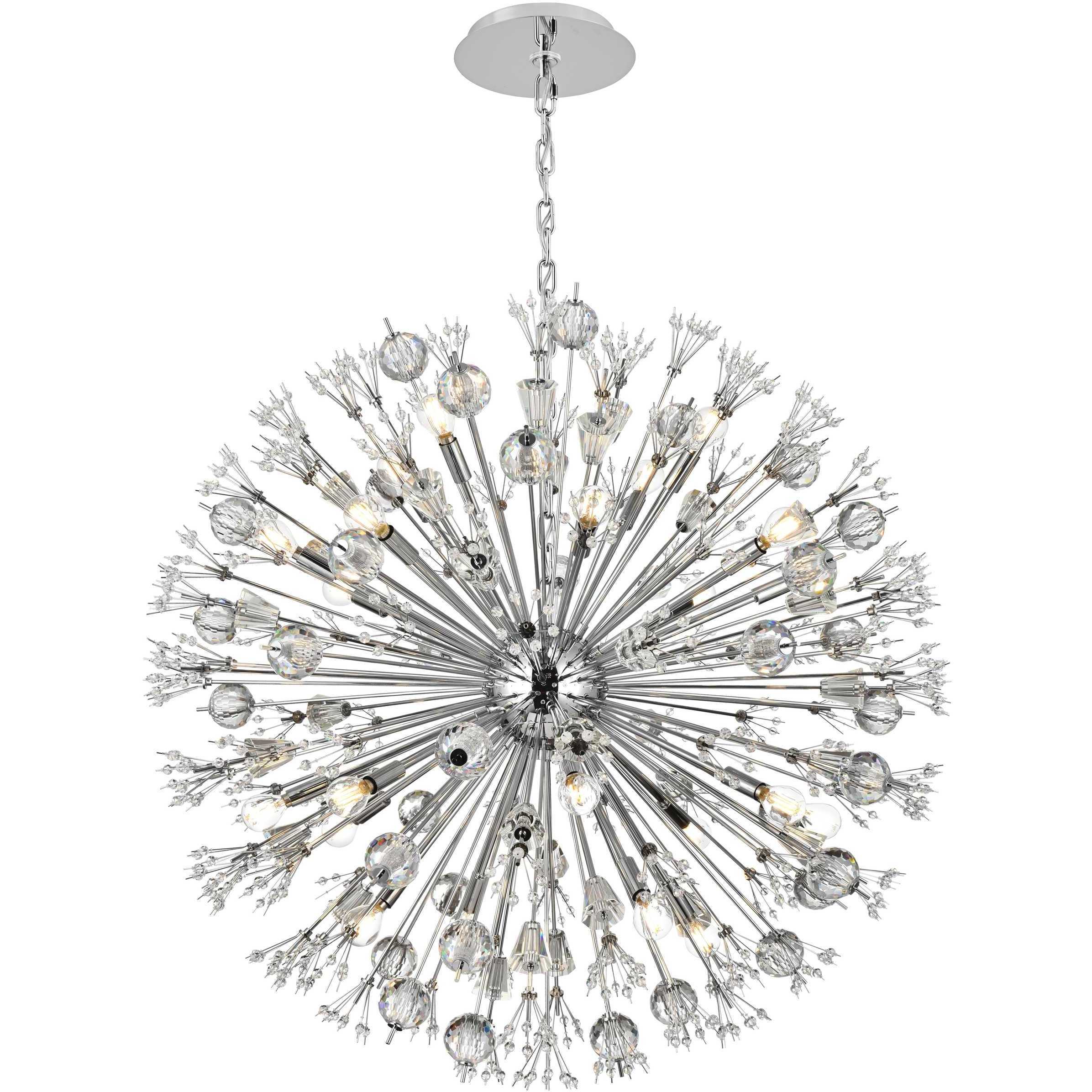 Vera 24 Light 38 inch Chrome Pendant Ceiling Light