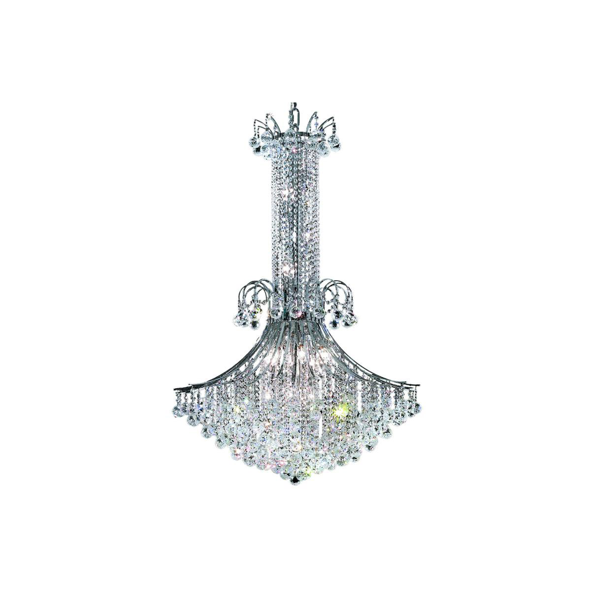 Toureg 16 Light 35 inch Chrome Foyer Ceiling Light in Royal Cut