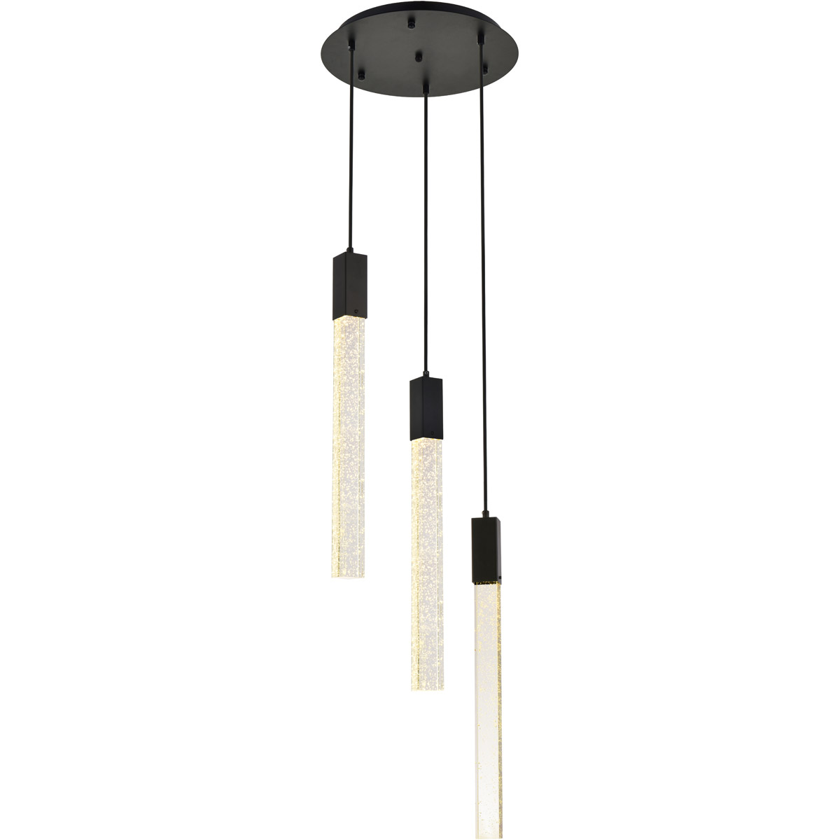 Weston 3 Light 16 inch Black Pendant Ceiling Light
