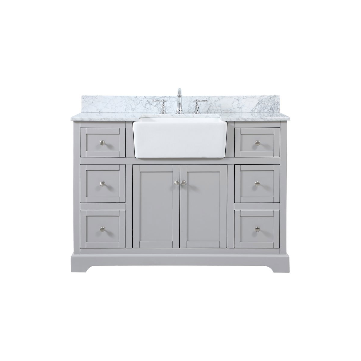Franklin 48 X 22 X 34.75 inch Grey Bathroom Vanity Cabinet