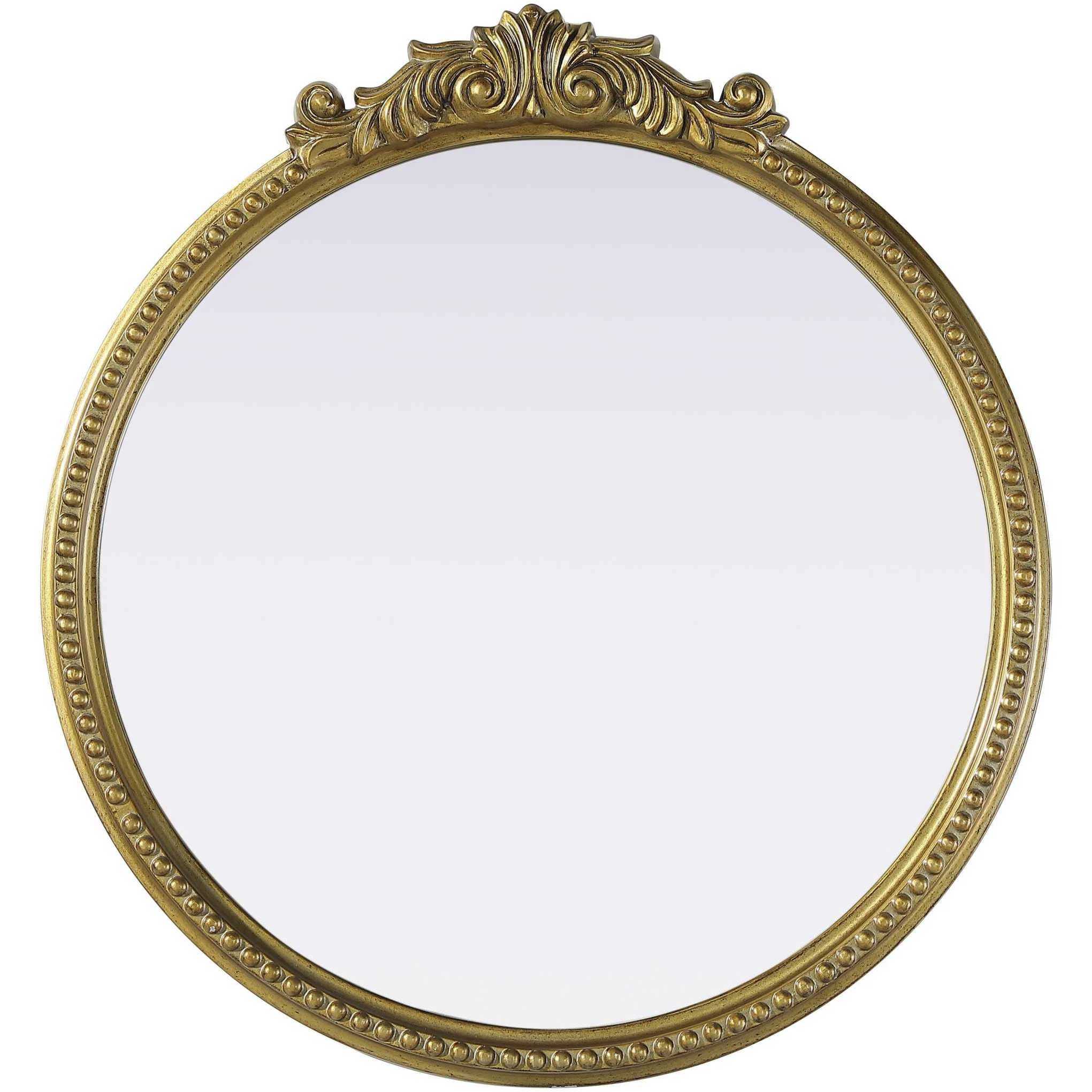 Naomi 25.6 X 24 inch Antique Brass Mirror