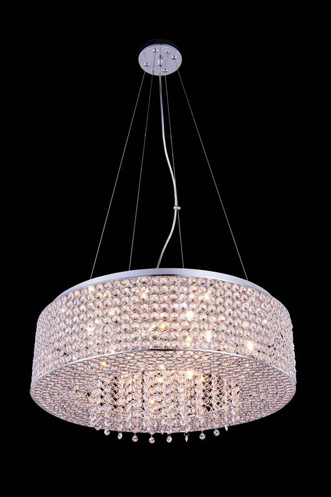 Amelie 10 Light 24 inch Chrome Pendant Ceiling Light