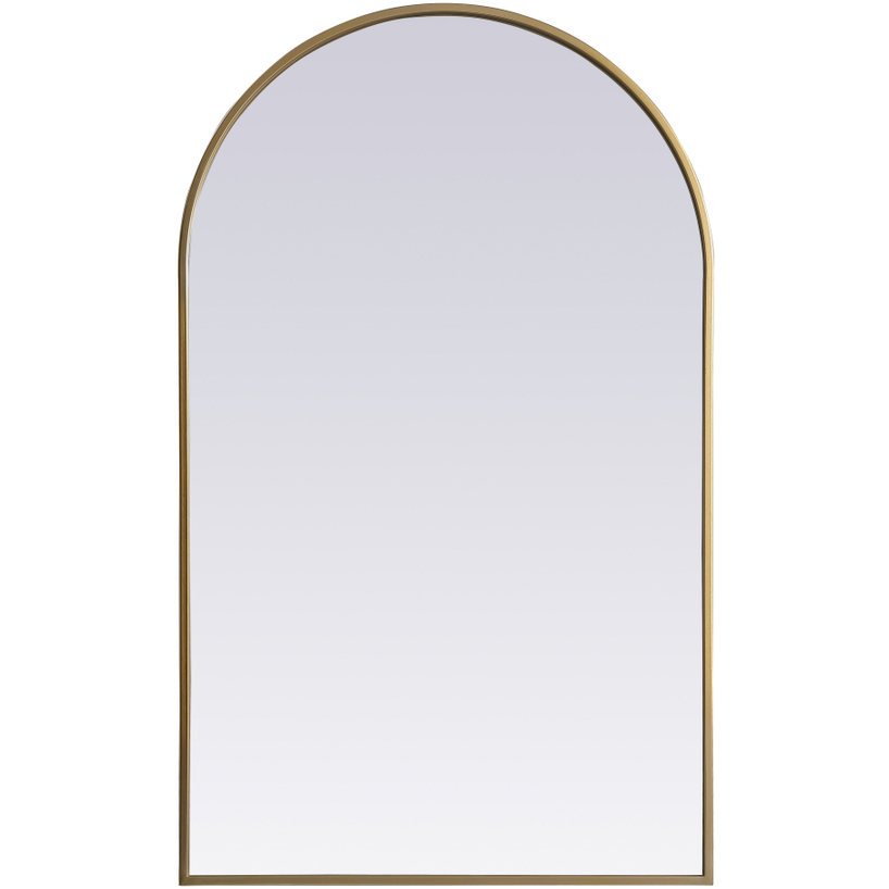 Ayra 40 X 24 inch Brass Mirror in 24 x 40