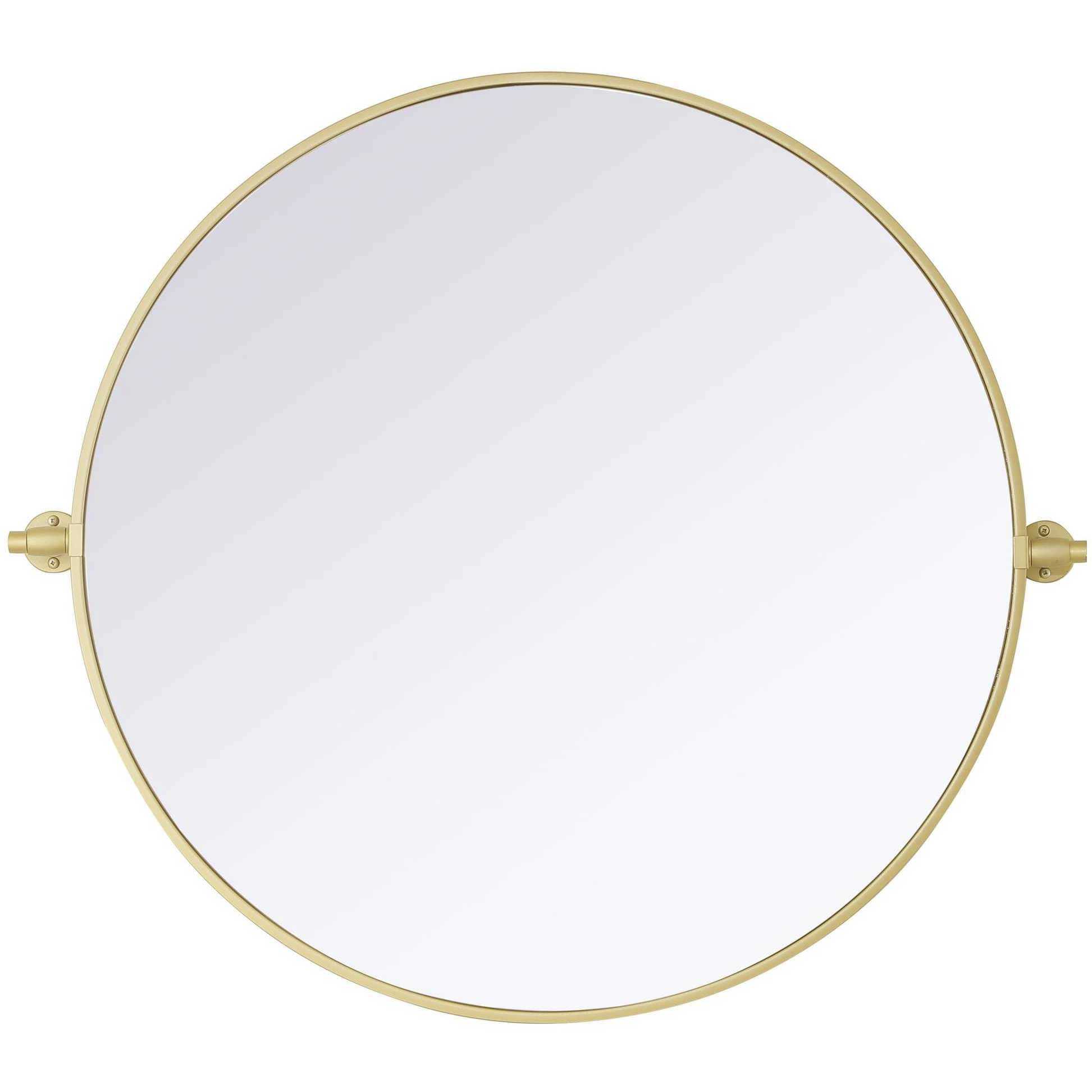 Amoura 30 X 30 inch Brass Mirror