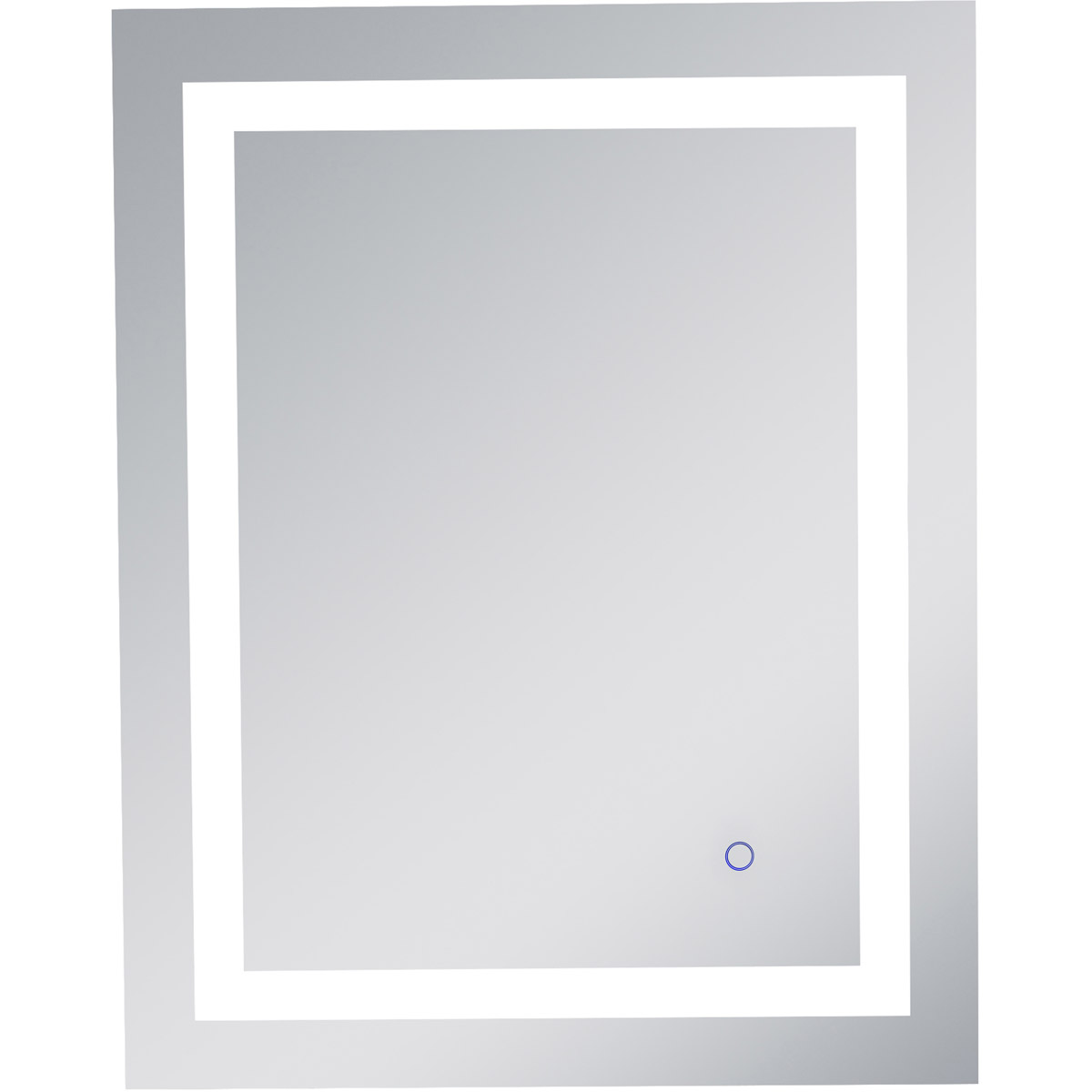 Helios 30 X 24 inch Silver Lighted Wall Mirror