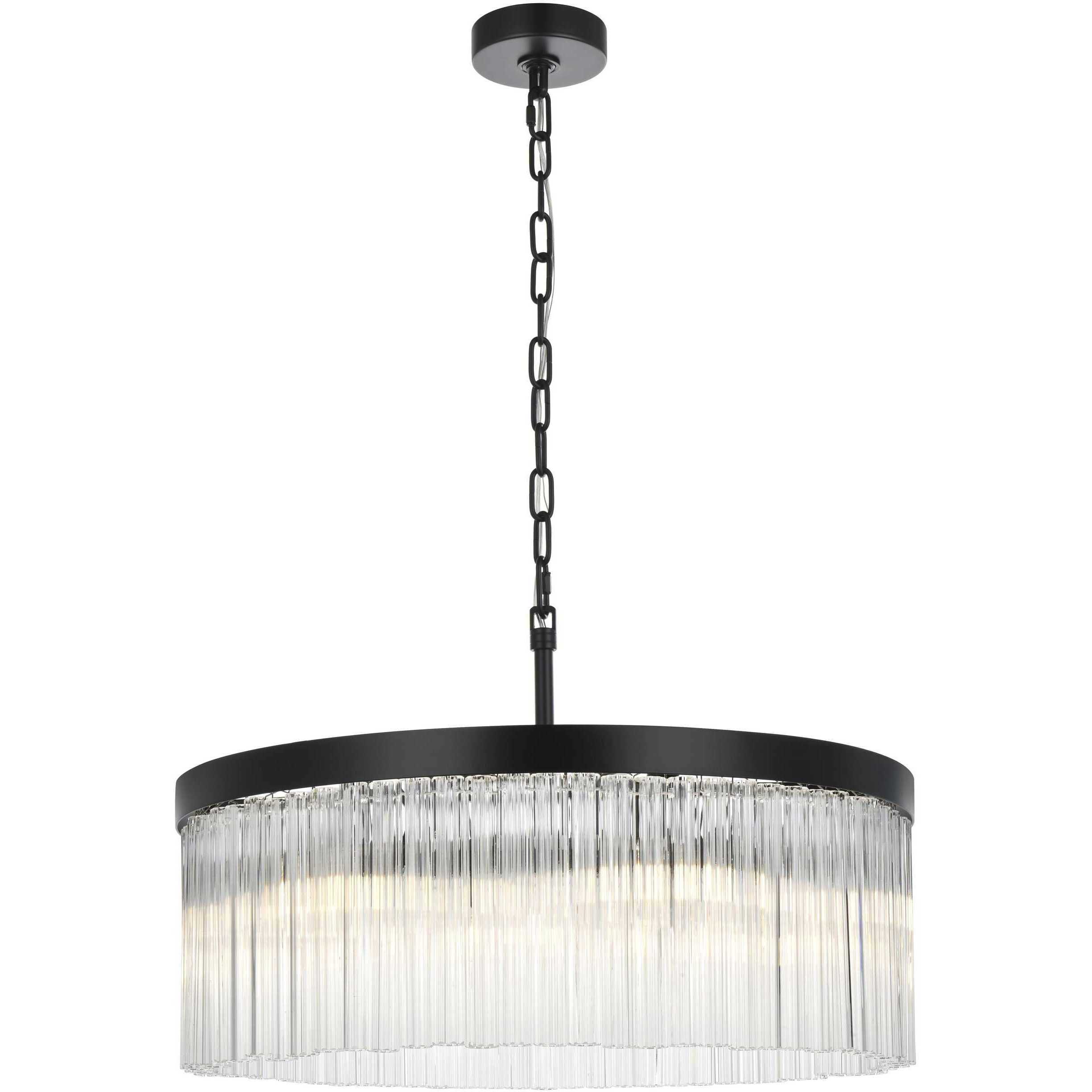 Harlow 6 Light 24 inch Black Chandelier Ceiling Light