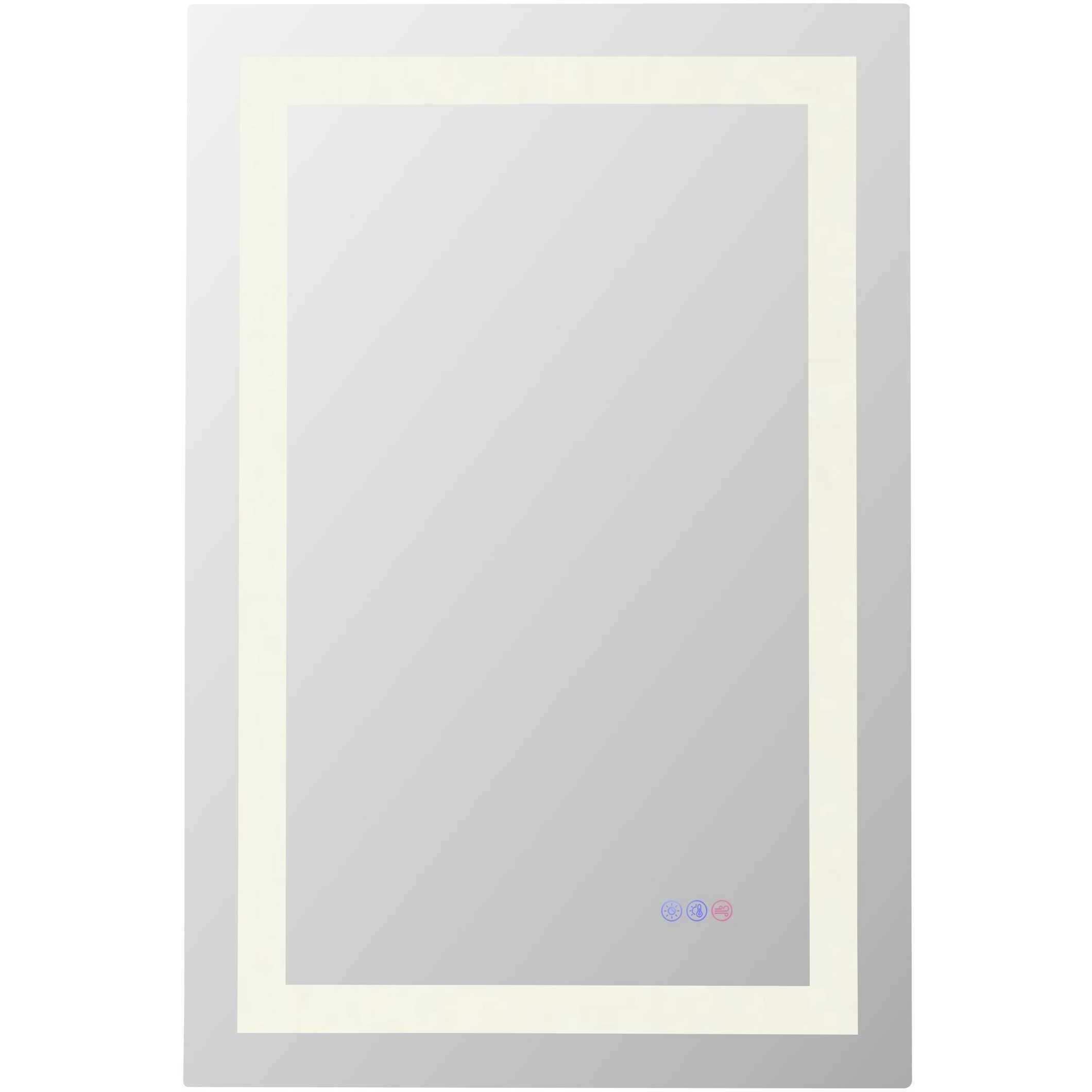Riven 36 X 24 inch White LED Mirror