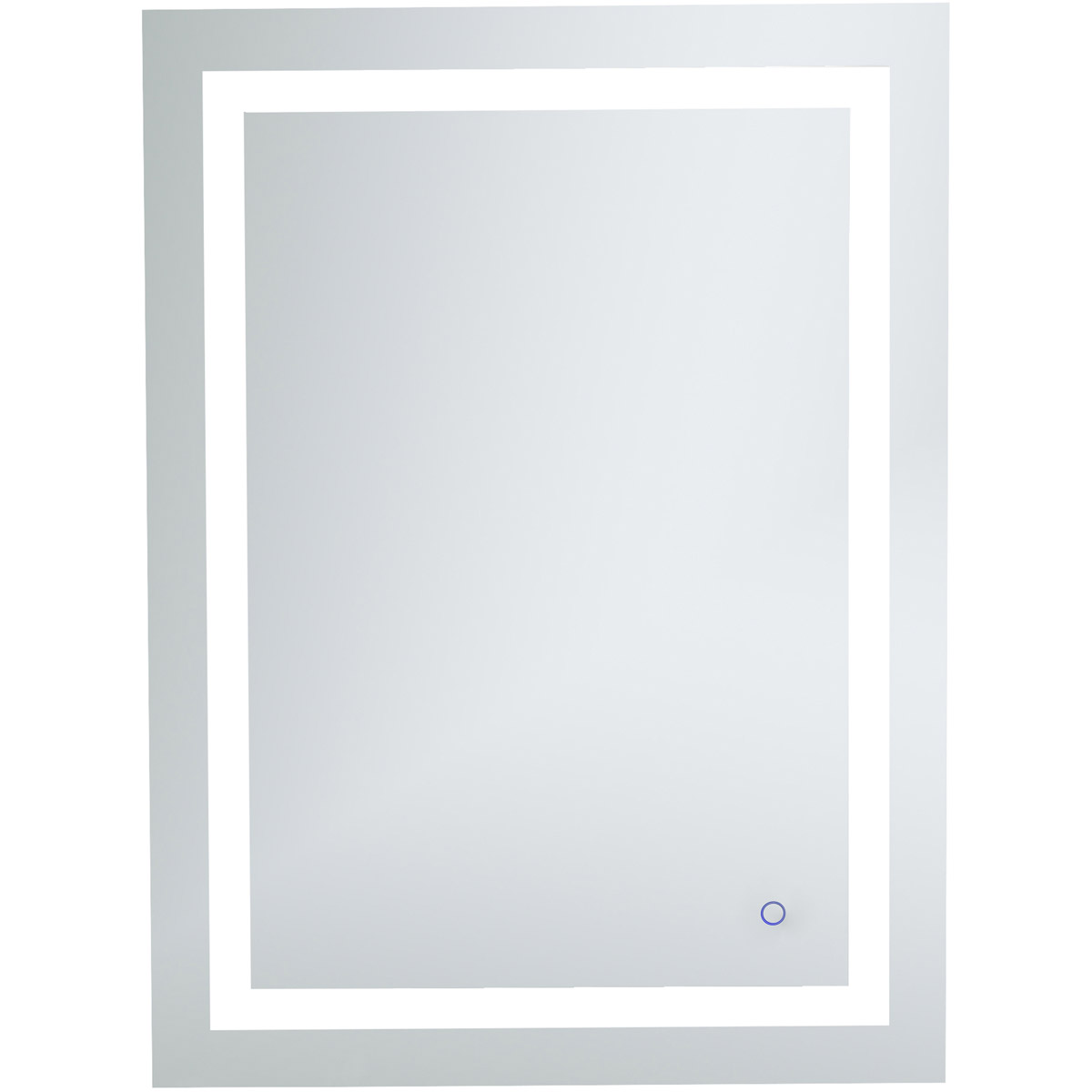 Helios 36 X 27 inch Silver Lighted Wall Mirror