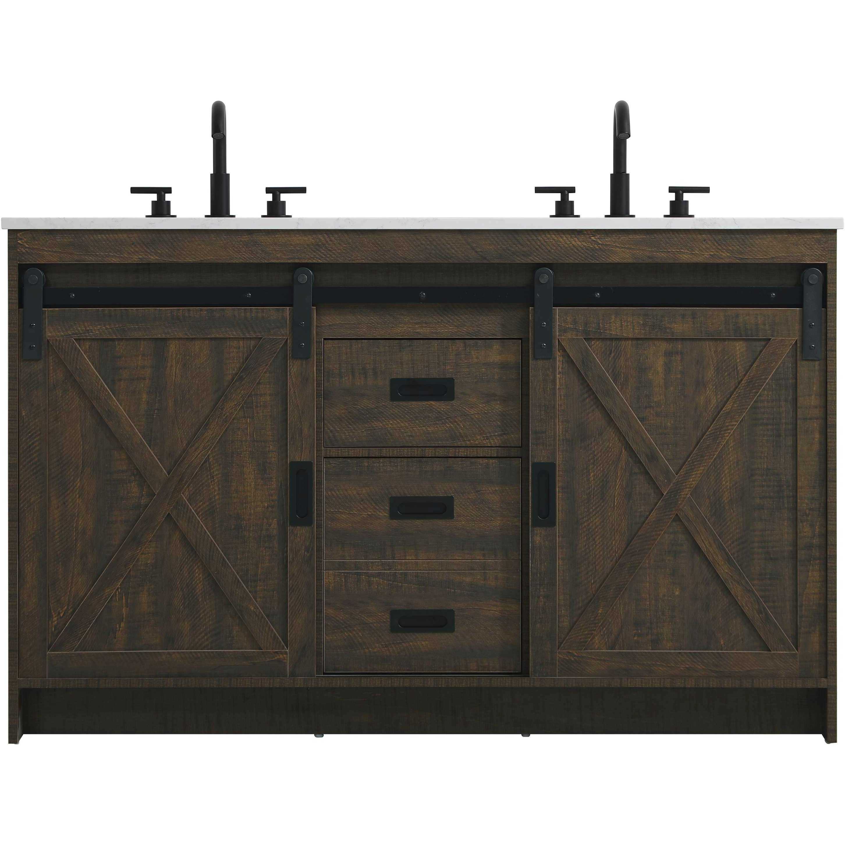Austin 54 X 34 inch Expresso Bathroom Vanity Cabinet